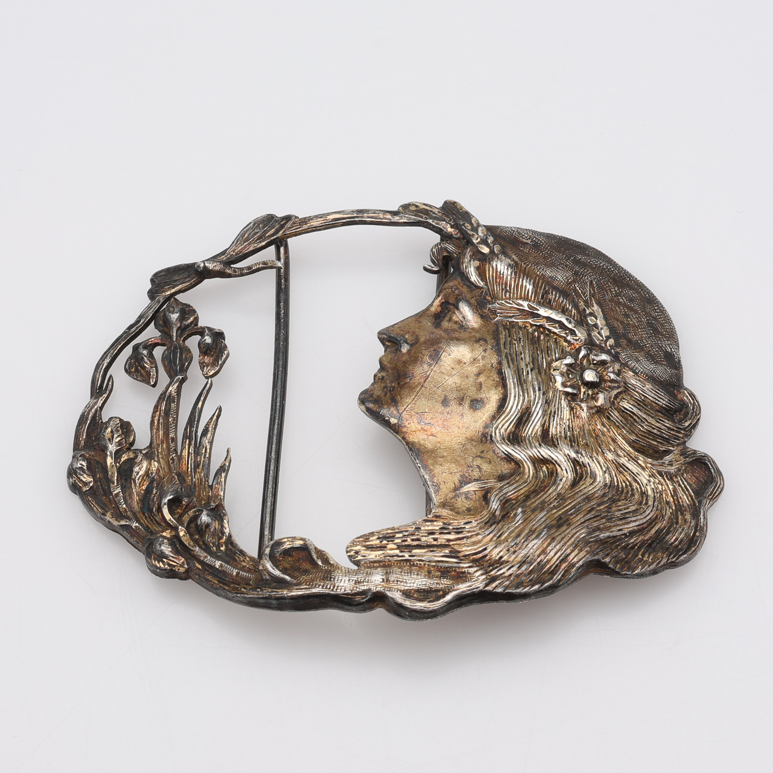 BÄLTESPÄNNE, SILVER, ARTHUR JOHNSON SMITH, BIRMINGHAM, 1901.