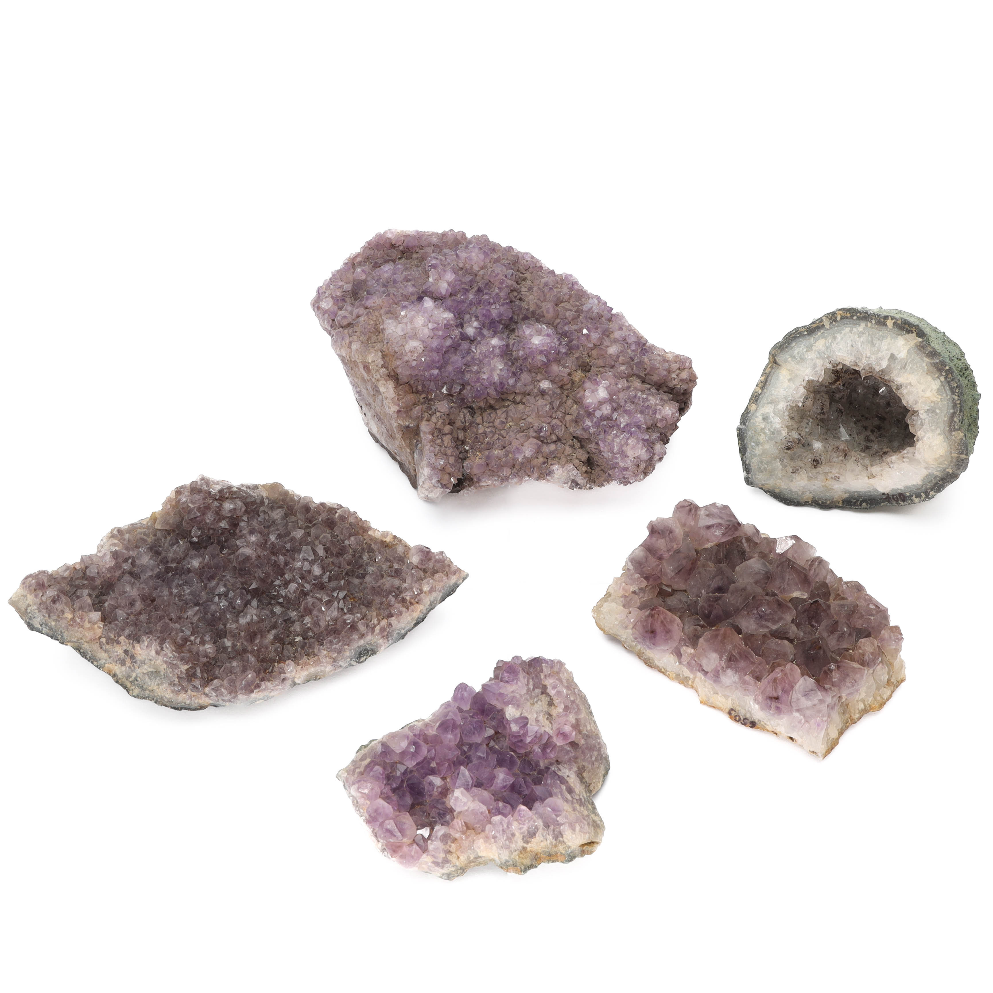 AMETISTKLUSTER, 5 st, Sydamerika.