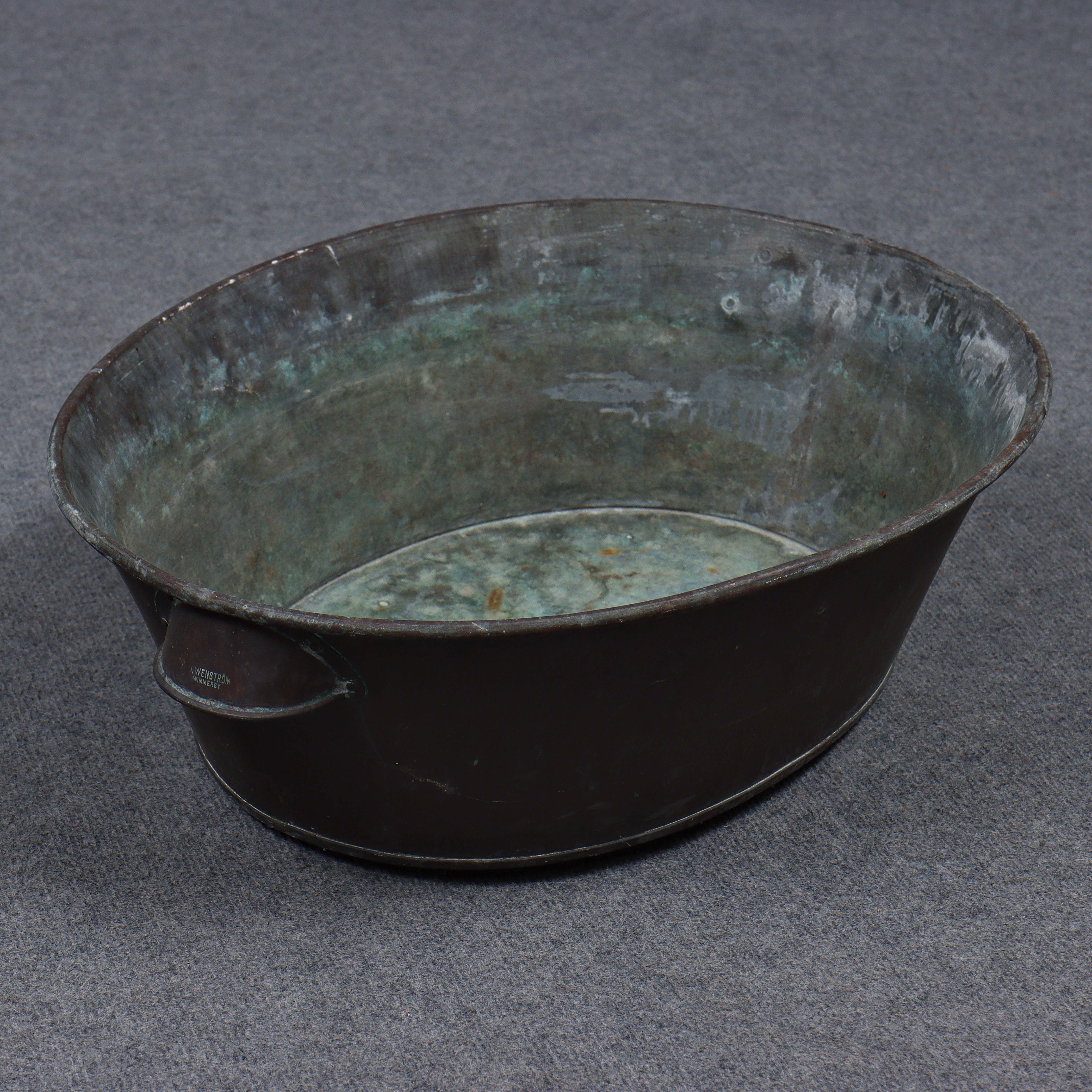 TVÄTTBALJA I KOPPAR, VENSTRÖM VIMMERBY, 1800/1900-TAL.