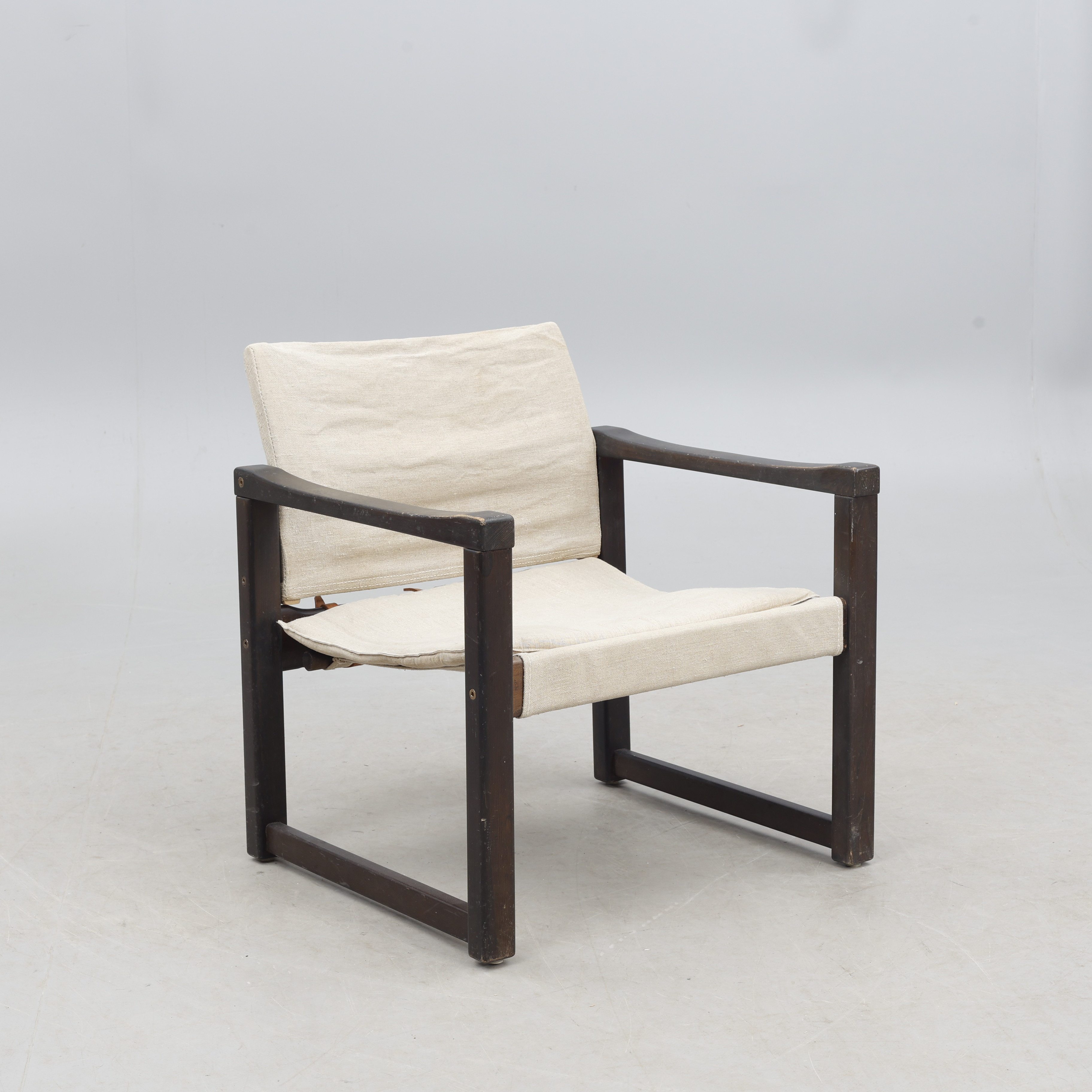 KARIN MOBRING. KARIN MOBRING. FÅTÖLJ, " Diana ", betsad furu, Ikea, 1970-tal.