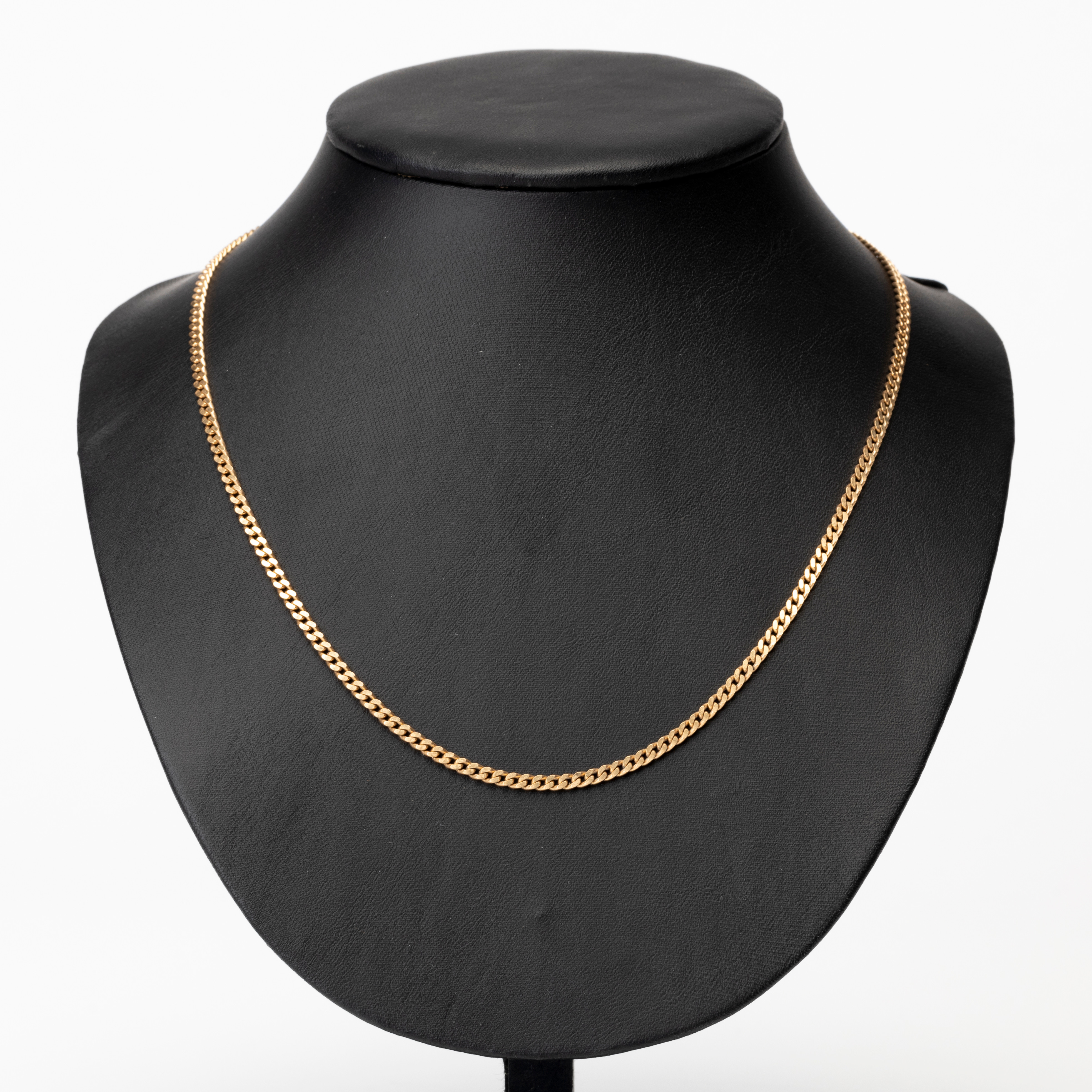 HALSKEDJA, 18K guld, pansarlänk, Balestra, Italien.