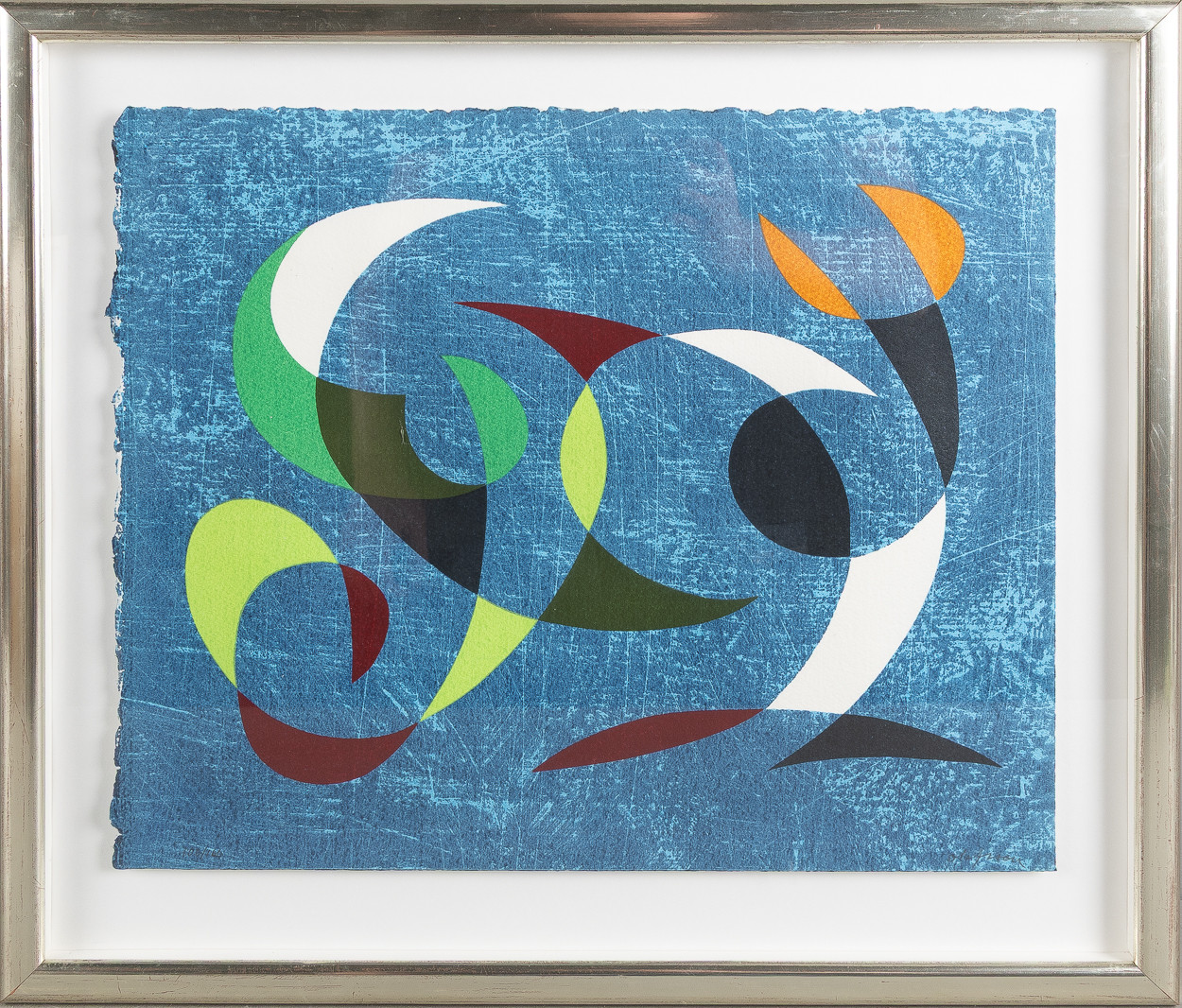 PIERRE OLOFSSON. "Polka för elefanter", färglitografi.