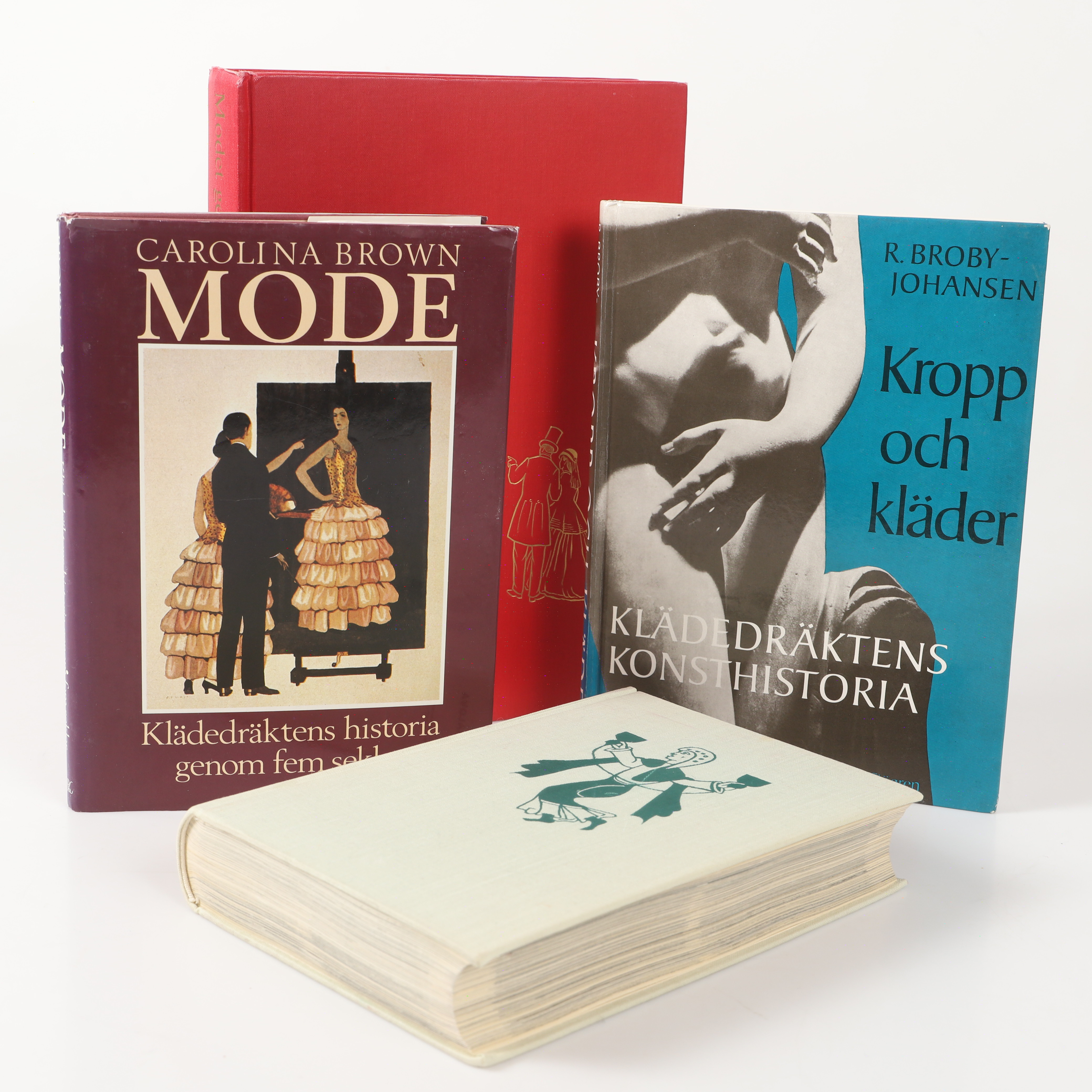 BÖCKER, 4 stycken, modehistoria, 1900-tal.