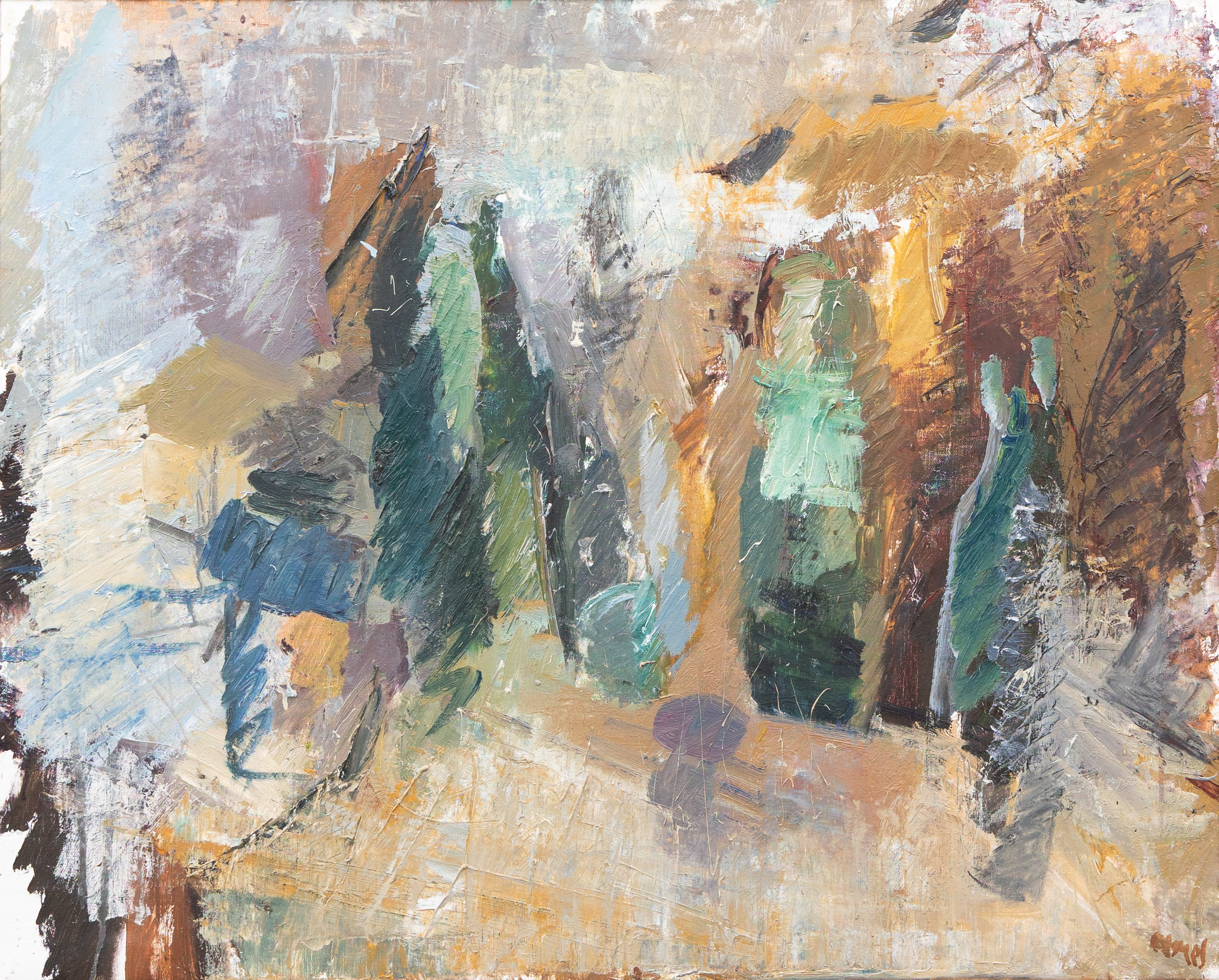 PER-OLOF NORD (FÖDD 1936). Komposition, olja på duk, signerad.