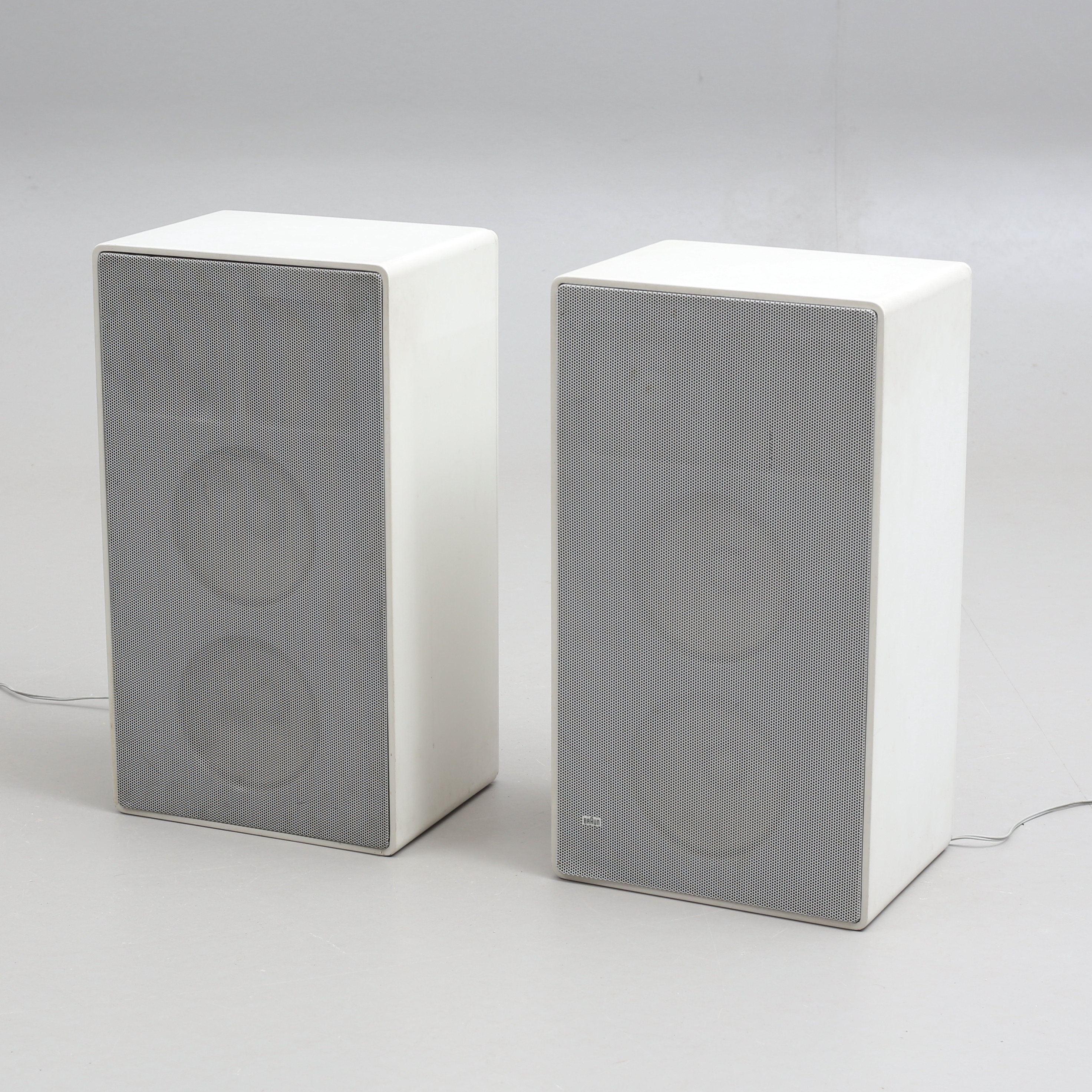 DIETER RAMS, 2st HiFi-Högtalare L810, Braun, 1970-tal.