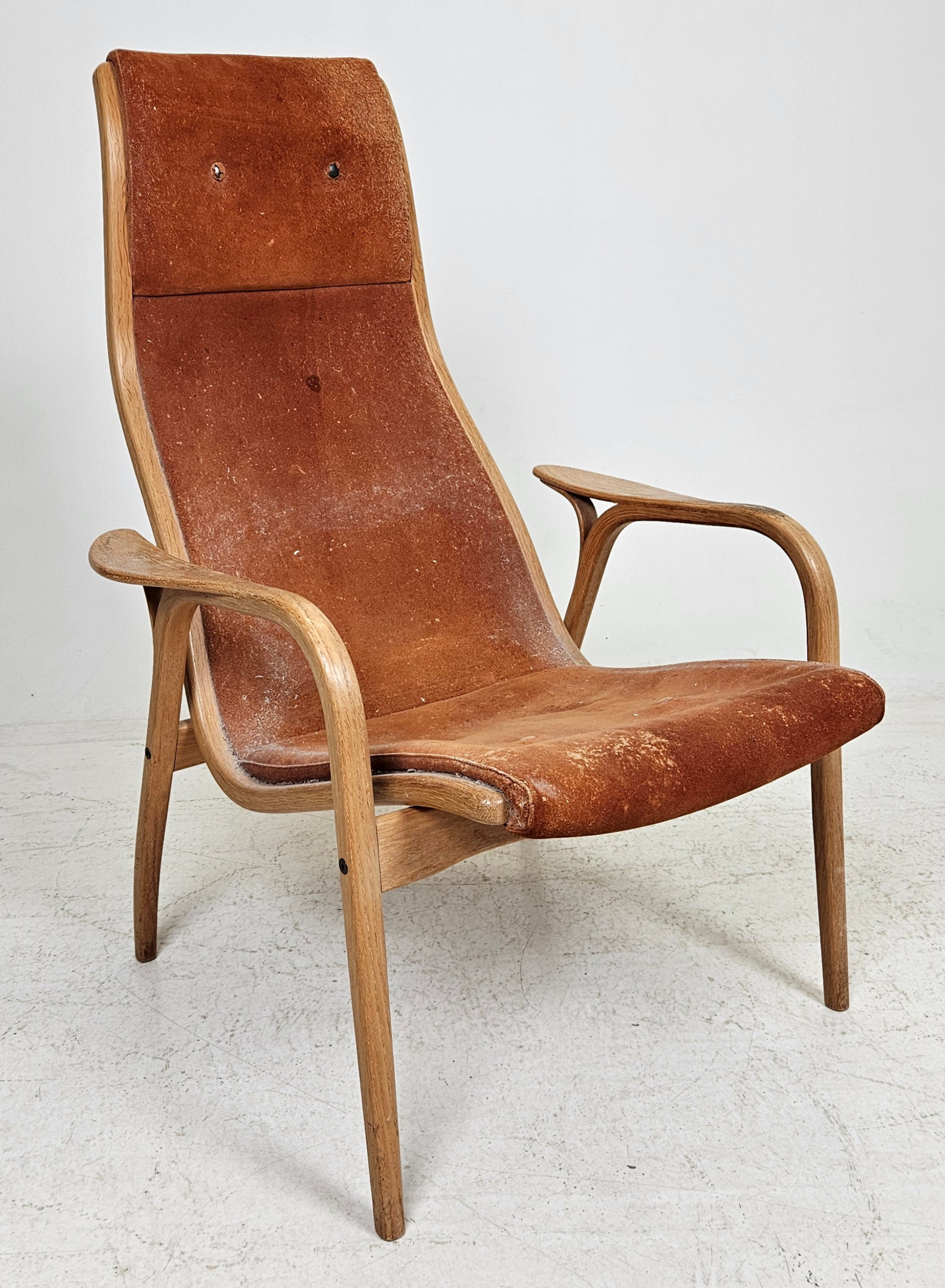 YNGVE EKSTRÖM. Fåtölj, "Lamino", Swedese, 1960-tal.