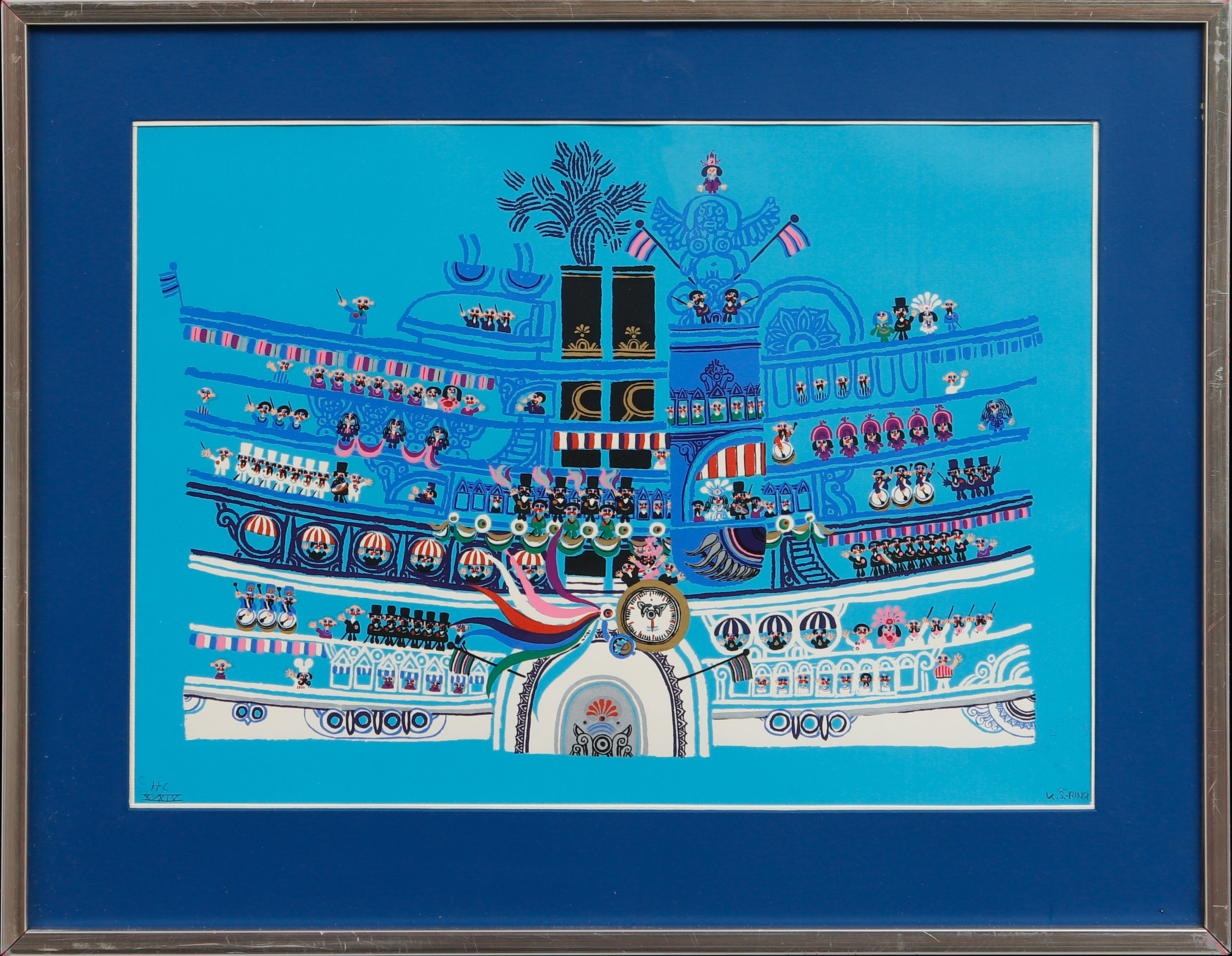 KJELL  SÖRENSEN RINGI. Färgserigrafier, 2 st, signerade, HC.