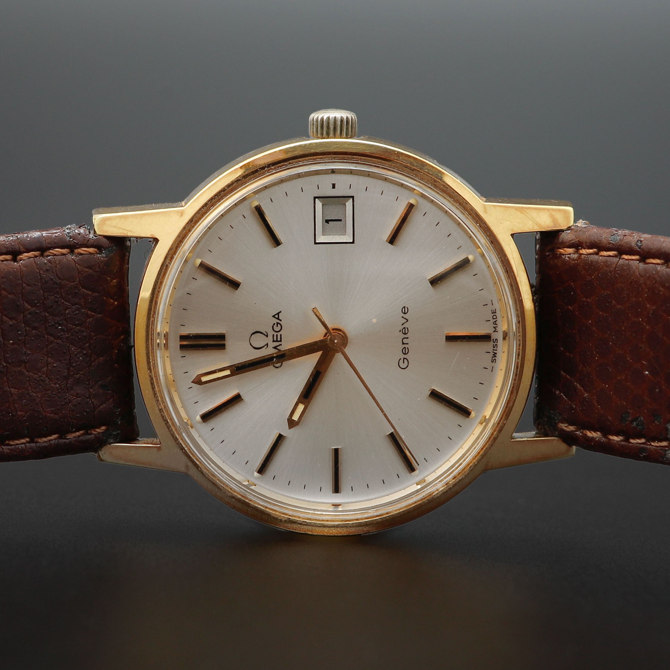 ARMBANDSUR, Omega, Genève, stål/doublé, manuell, ca 1974.