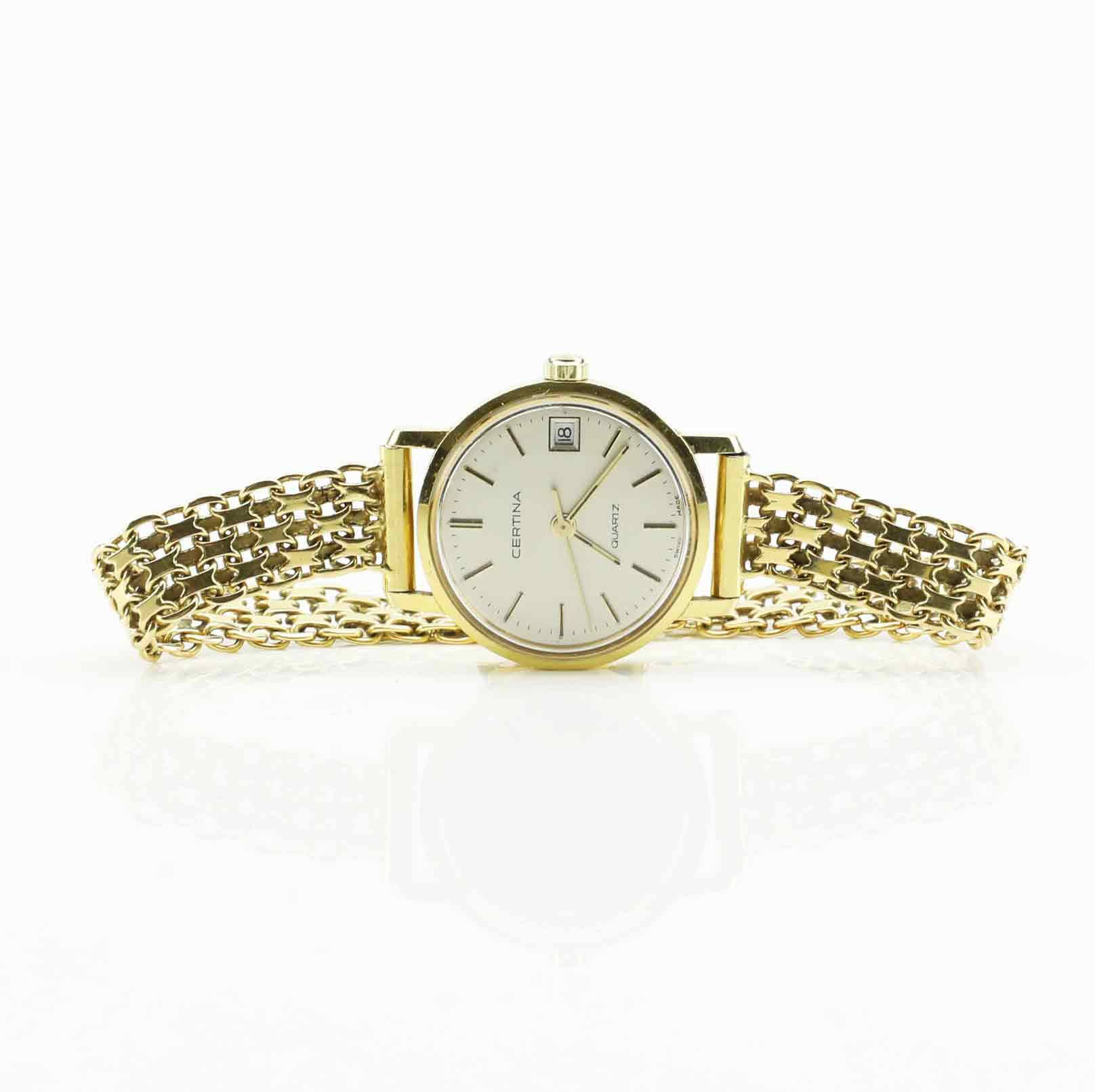 ARMBANDSUR, Certina Quartz, Guld 18K, X-länk.