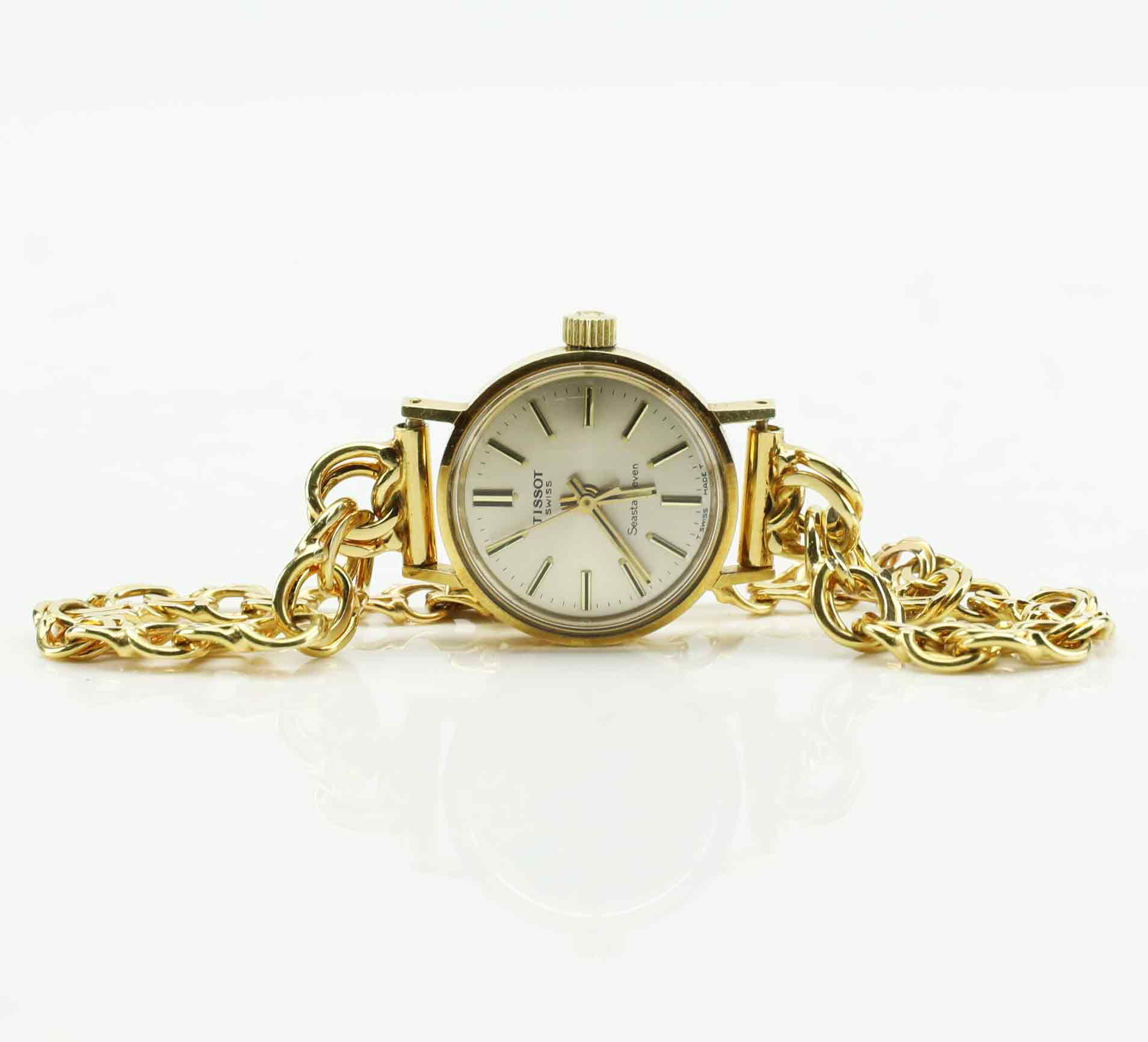ARMBANDSUR, Tissot Seastar Seven, Guld 18K, Bismarck-länk.