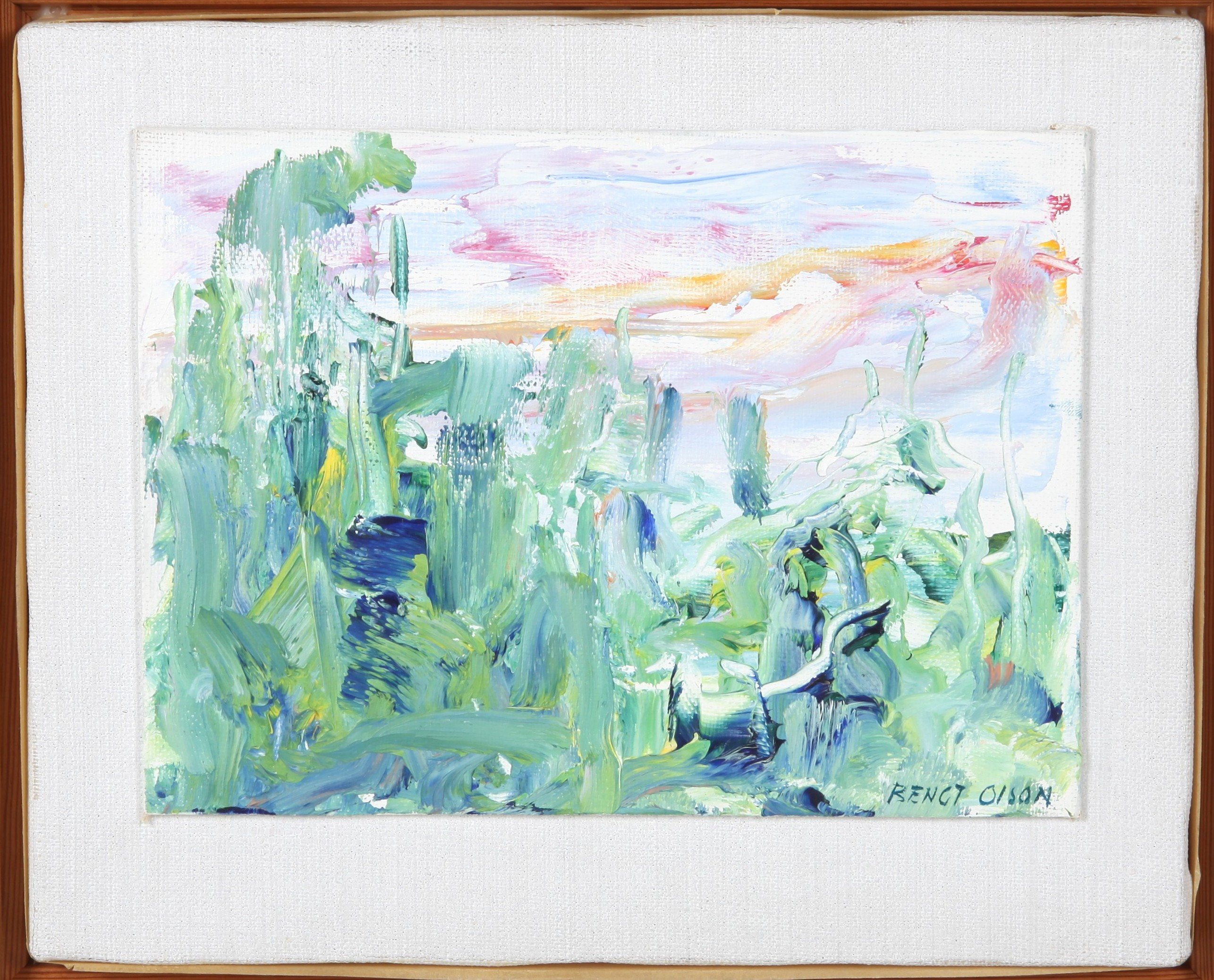 BENGT OLSON. f 1930. Olja på pannå.