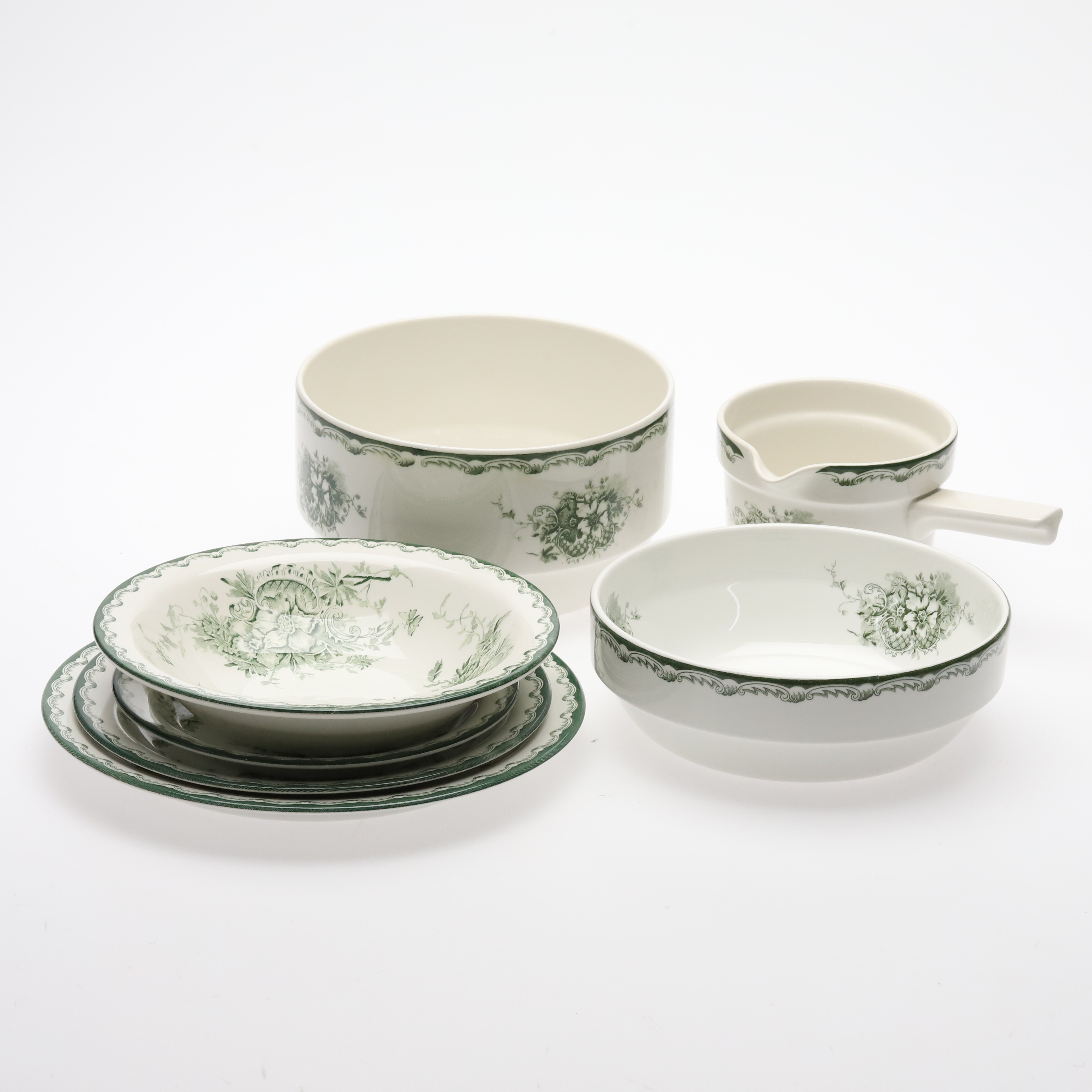 MATSERVISDELAR "Gröna Anna", Rörstrand, 48 delar.