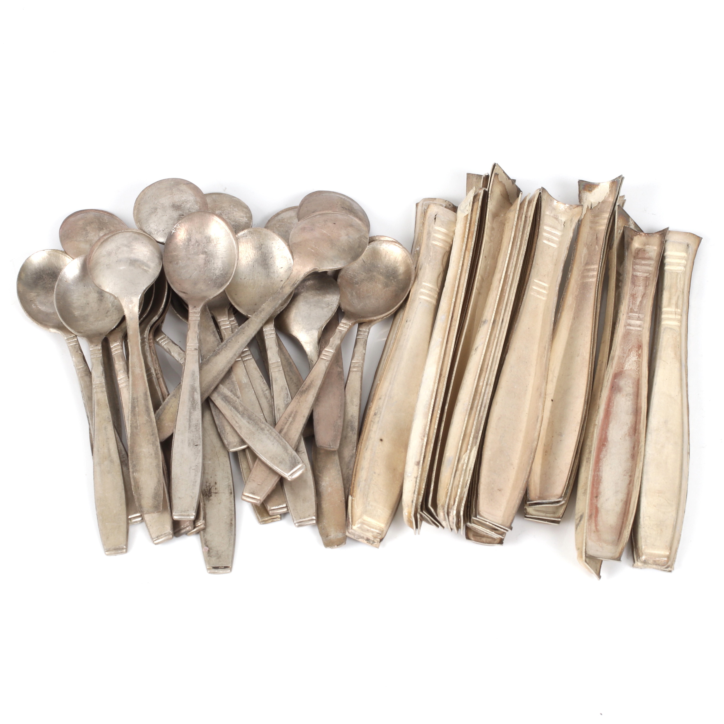 SKEDAR och KNIVHANDTAG, silver 1900-tal.