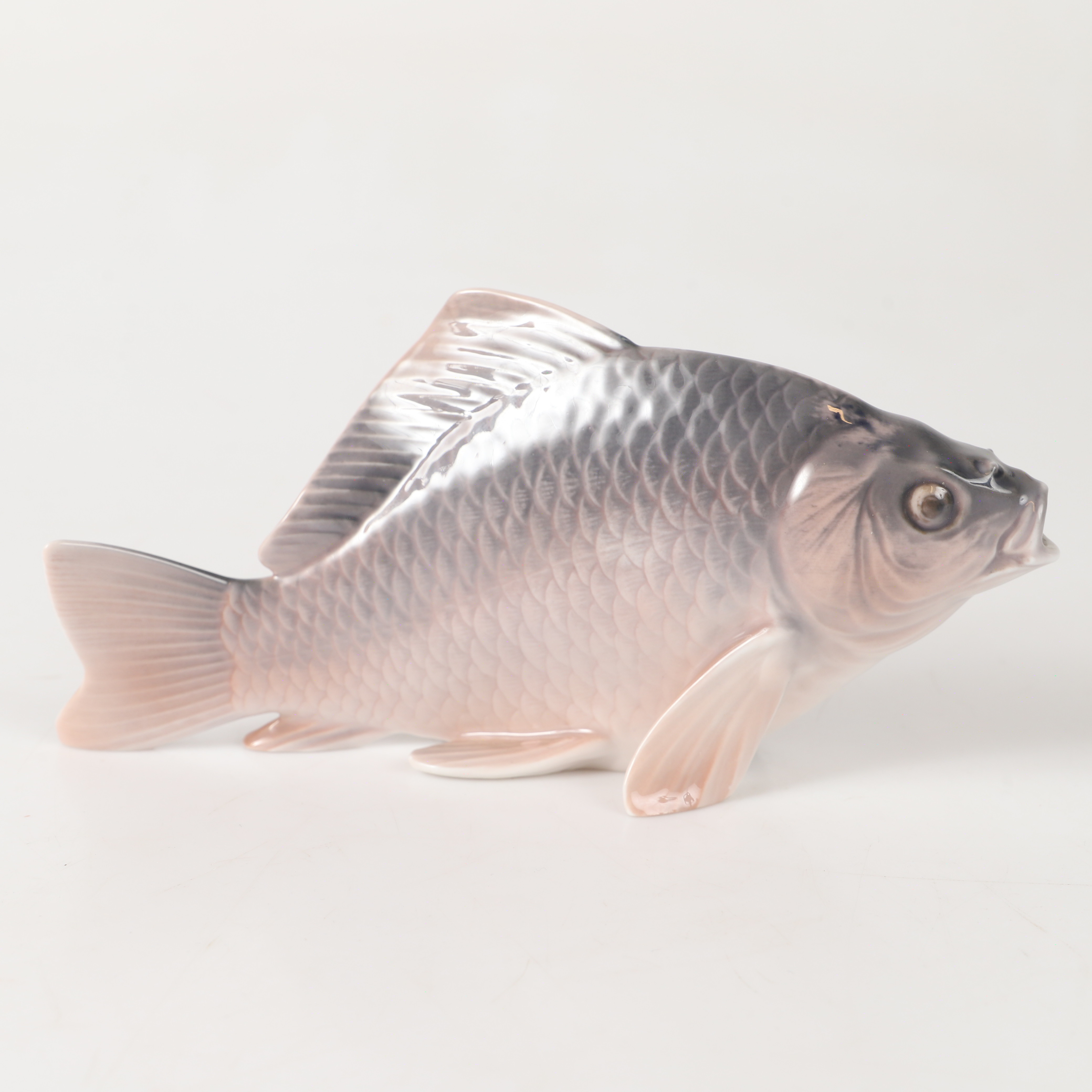 FIGURIN, fisk, porslin, Royal Copenhagen, Danmark.