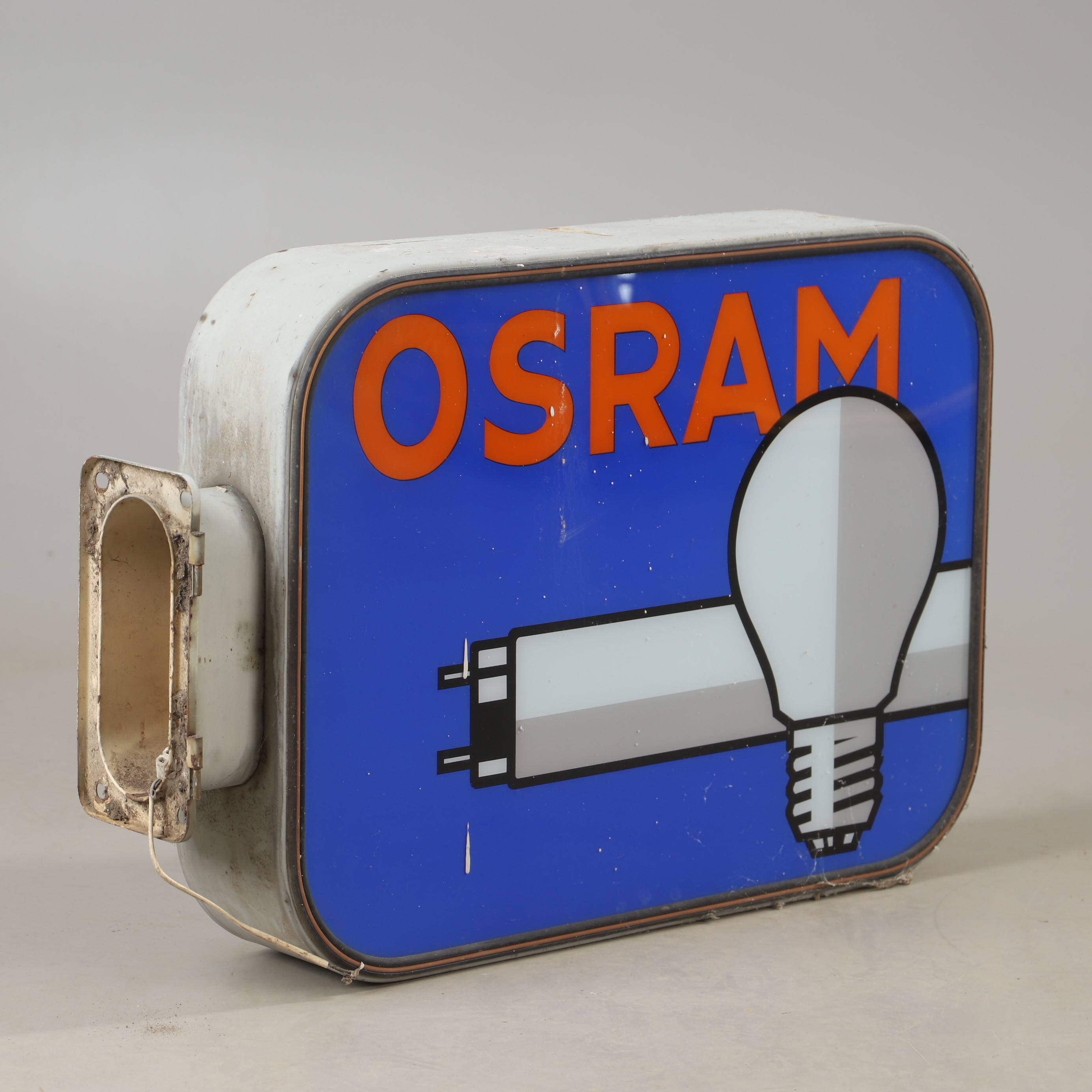 REKLAMSKYLT, Osram, plast och metall, 1900-talets senare hälft.