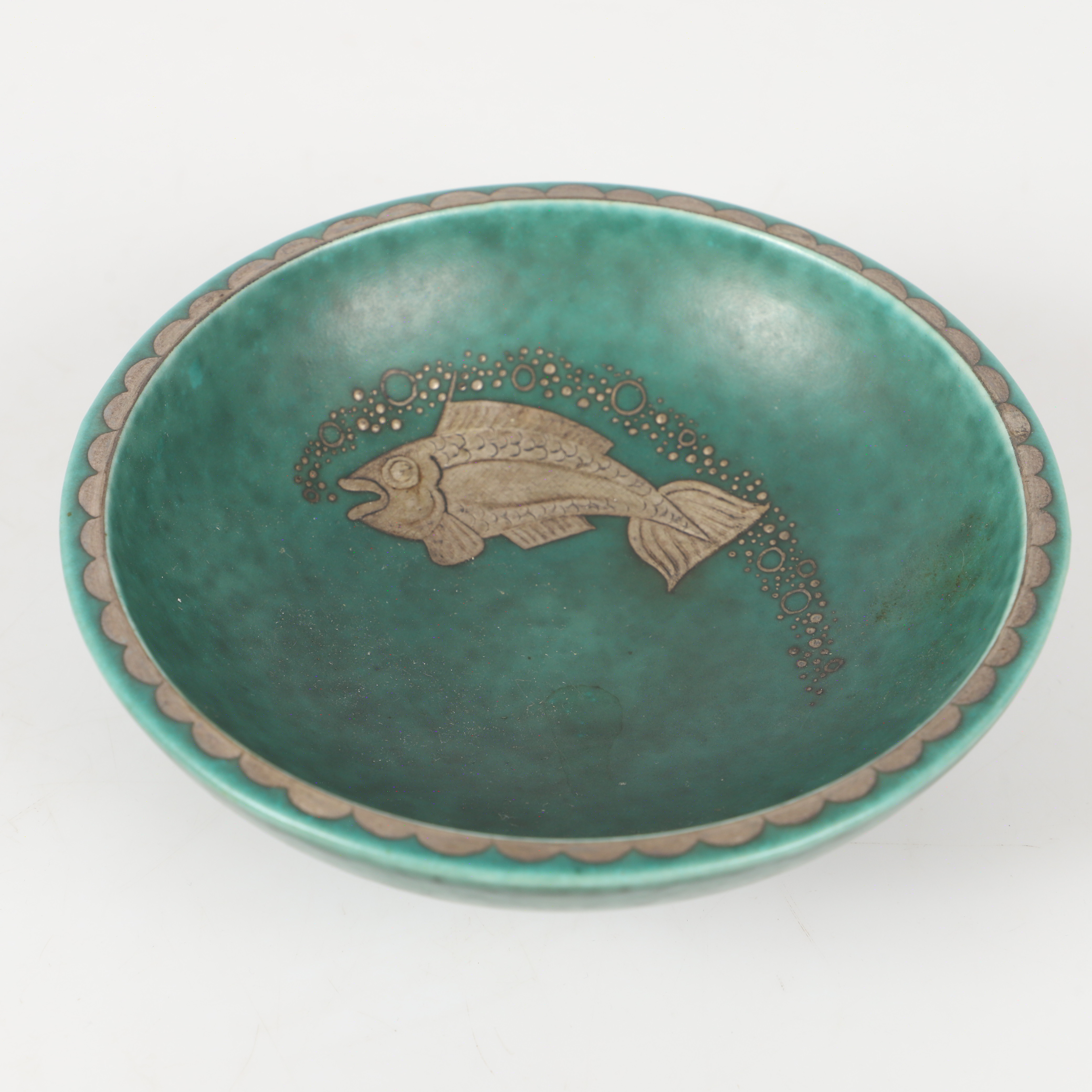 WILHELM KÅGE. Skål, "Argenta", stengods, Gustavsberg.