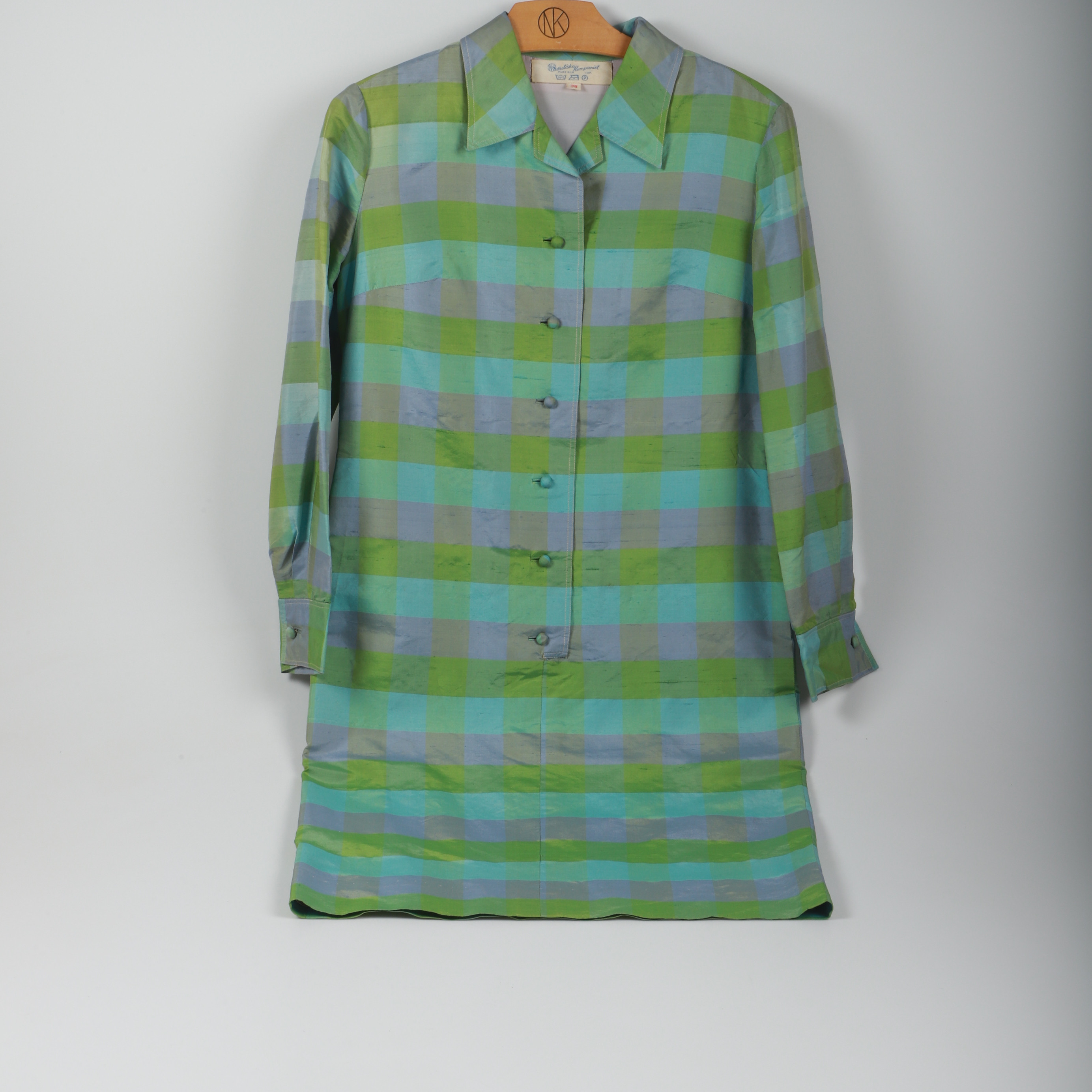 KLÄNNING, silke, Nordiska Kompaniet, 1960-tal.