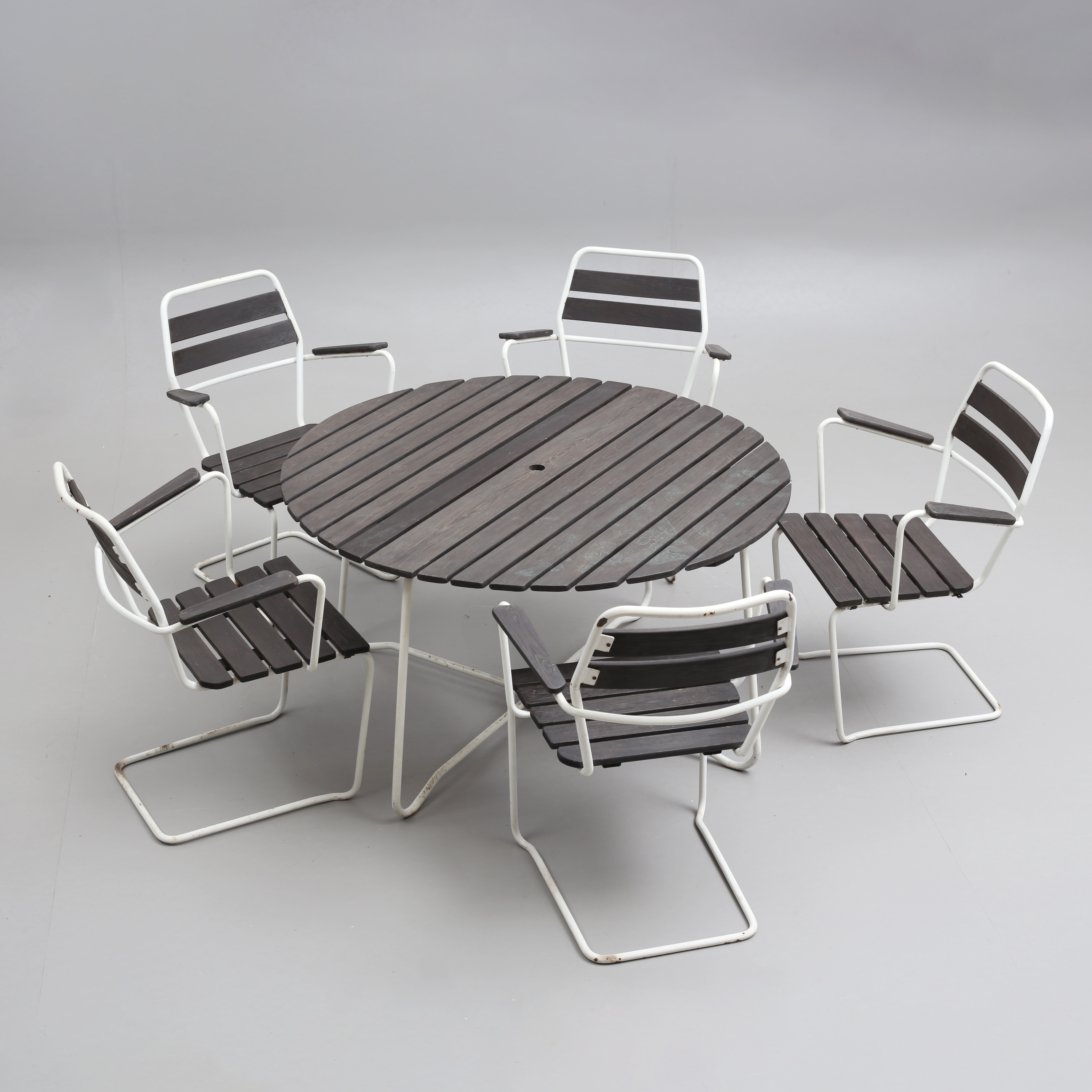 TRÄDGÅRDSMÖBEL, 6 delar, "Ferie", Brio, 1900-talets andra hälft.