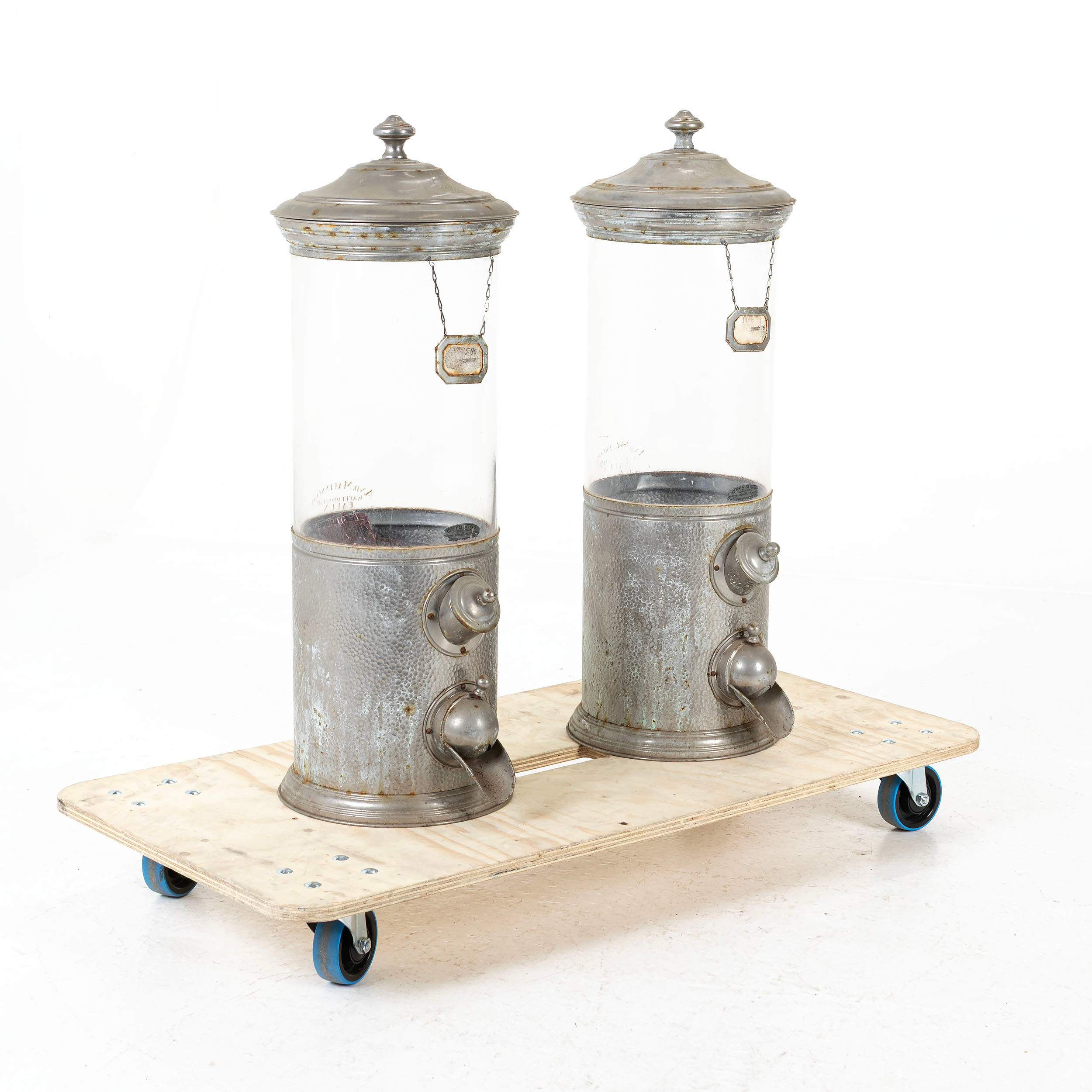 KAFFEBEHÅLLARE, ett par, Otto Kind & Co, Tyskland, 1900-talets första hälft.