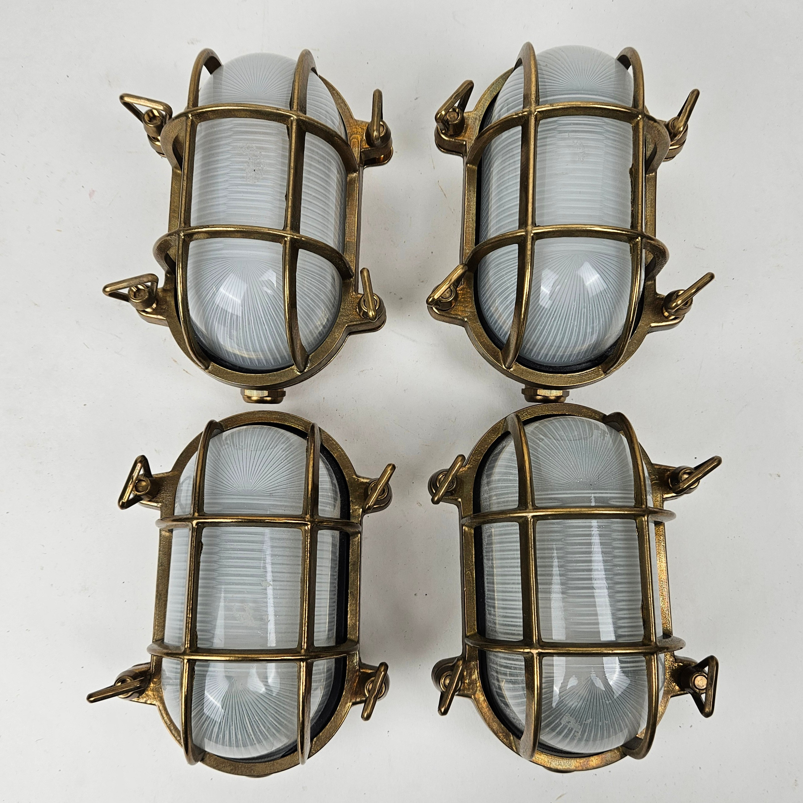 VÄGGLAMPOR, 4 st, skeppsmodell, Prisma, Italien.