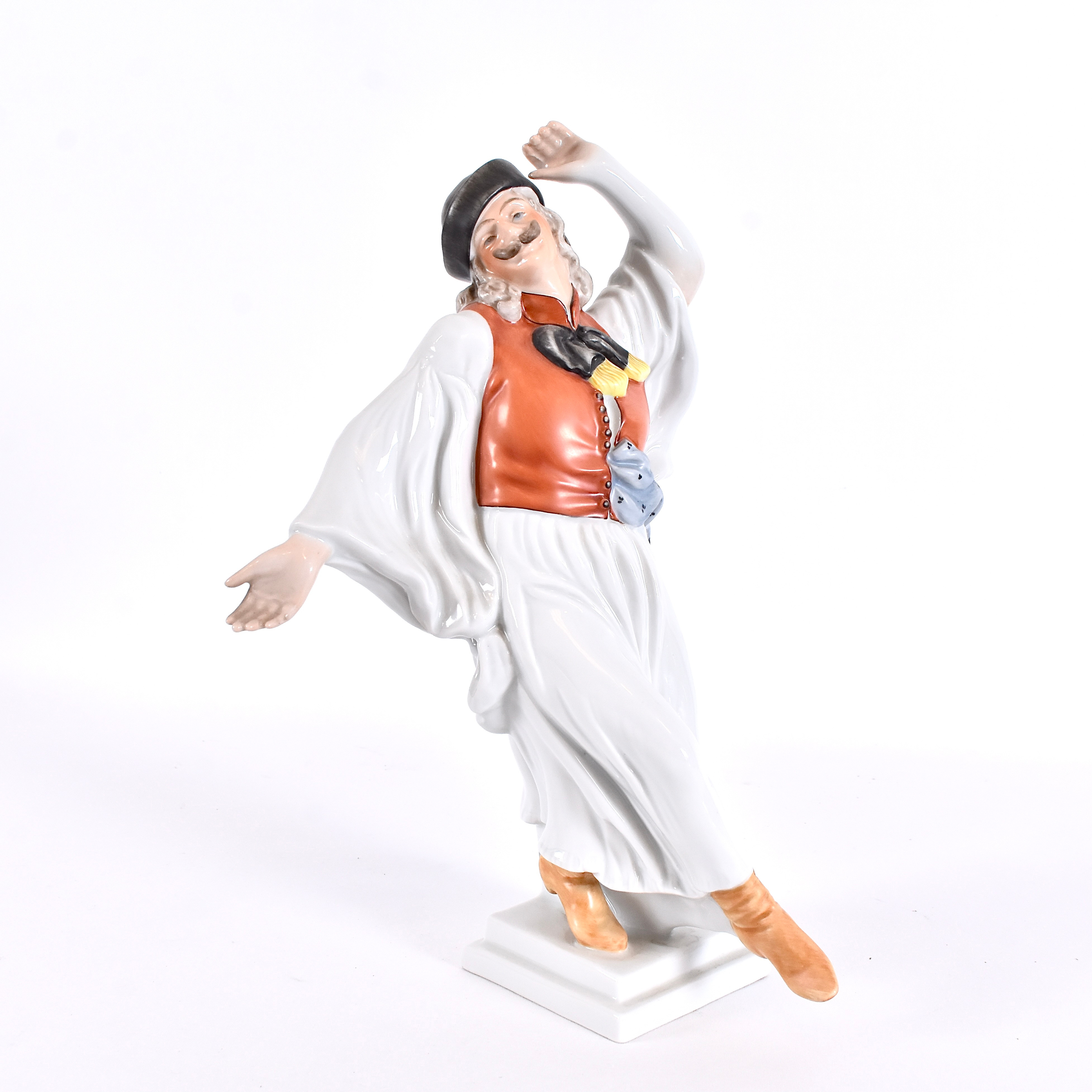MIKLÓS IZSO. figurin, porslin, Csárdás dansare, Herend, modell 5490.