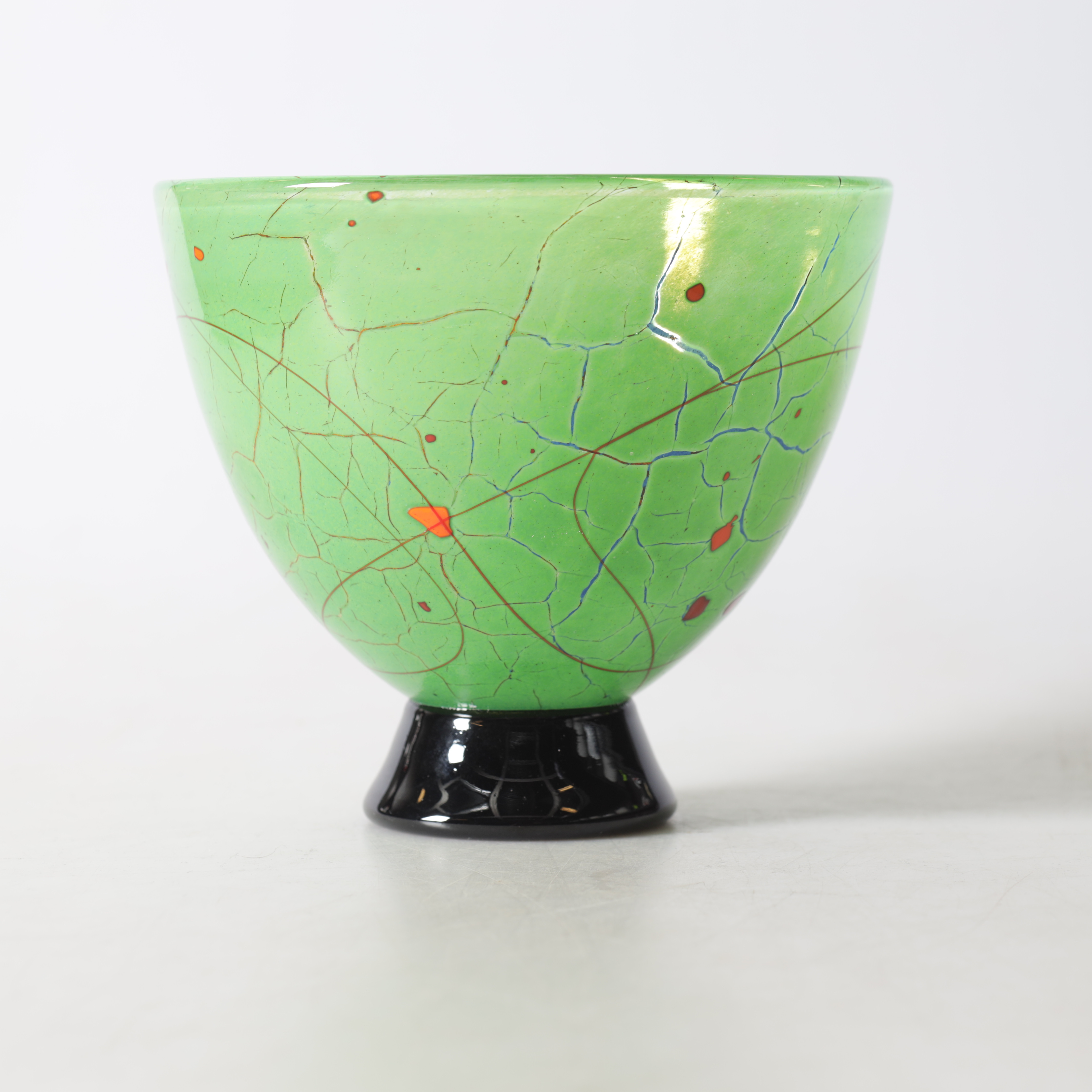 SVEN-ÅKE CARLSSON & JAN ERIK RITZMAN. Skål, glas, Transjö, signerad.