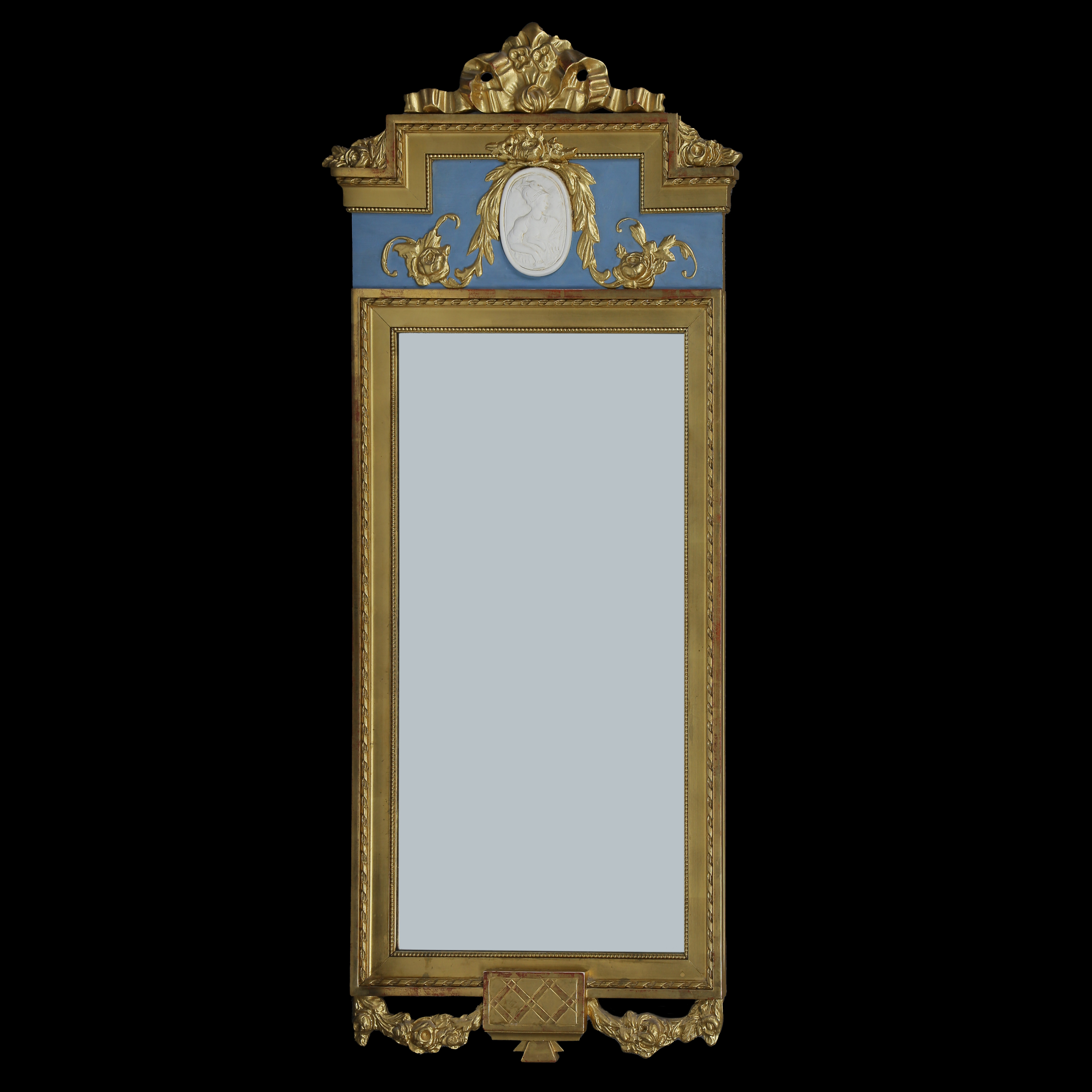 SPEGEL, GULDFÖRGYLLD, EXPORTLIST NYKÖPING, 1950-TAL.