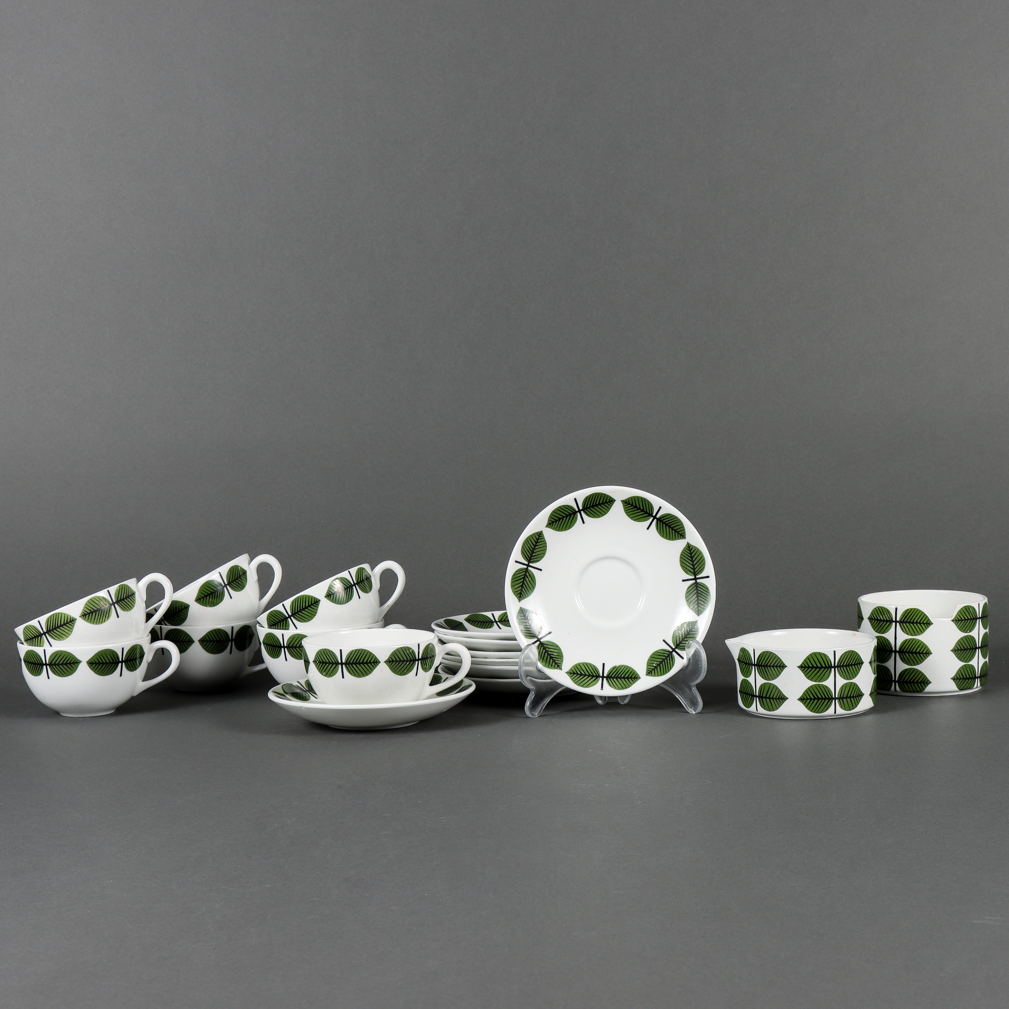 STIG LINDBERG. Kaffeservis, Gustavsberg, Berså.