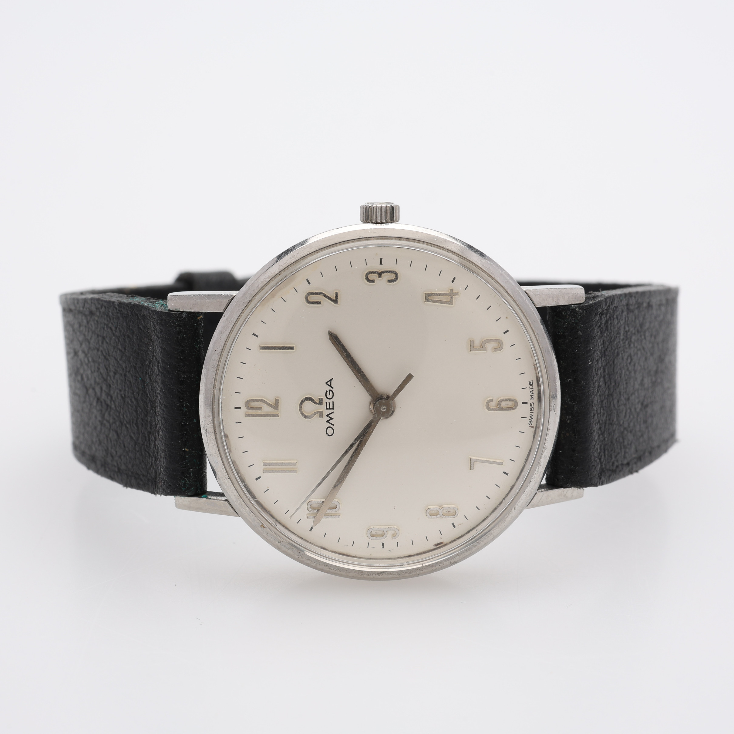 ARMBANDSUR, STÅL, OMEGA, MANUELLT UPPDRAG.