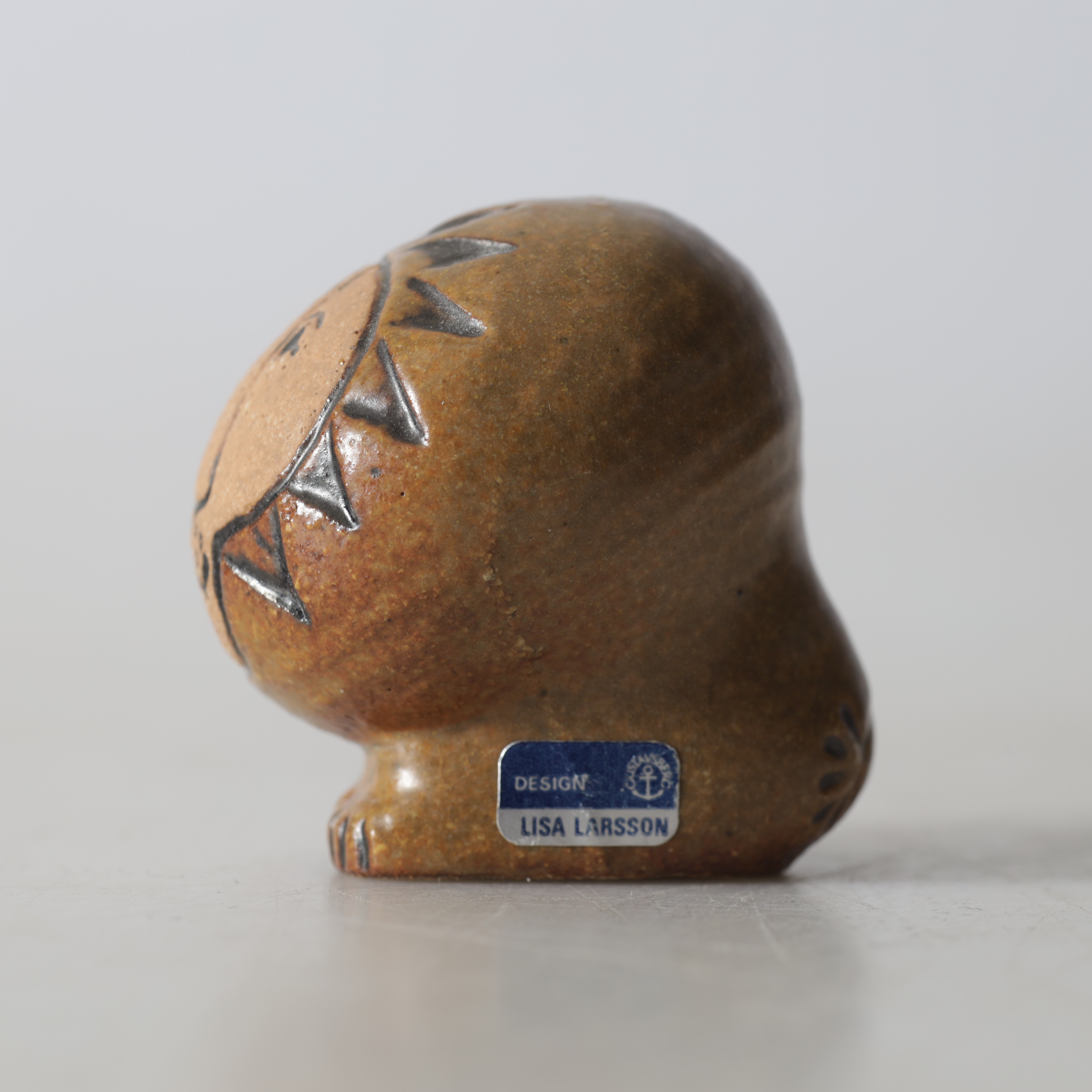 LISA LARSON. Figurin, stengods, "Lejon mini", ur serien "Afrika", Gustavsberg.