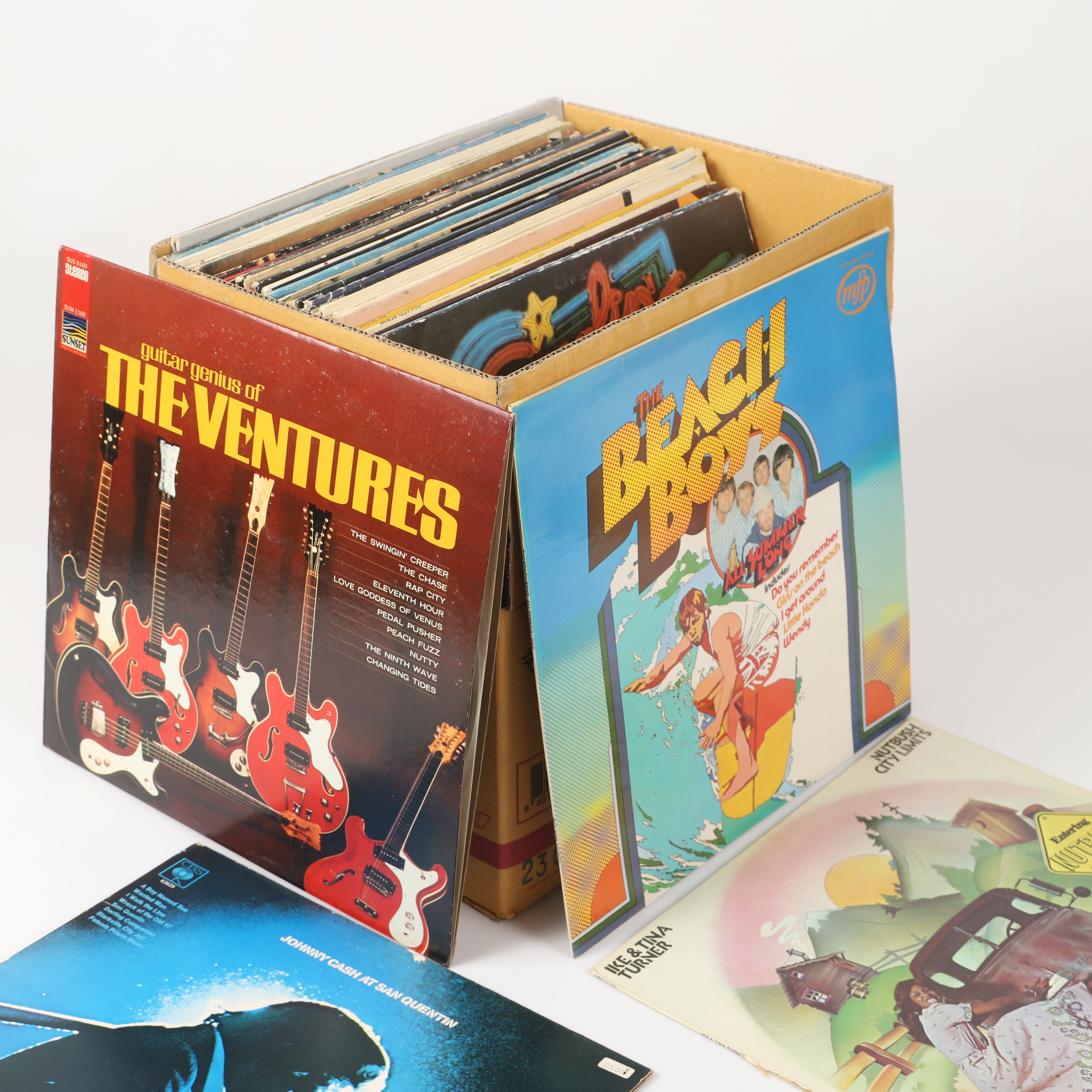 LP-SKIVOR, 43 stycken, blandade artister och genrer.