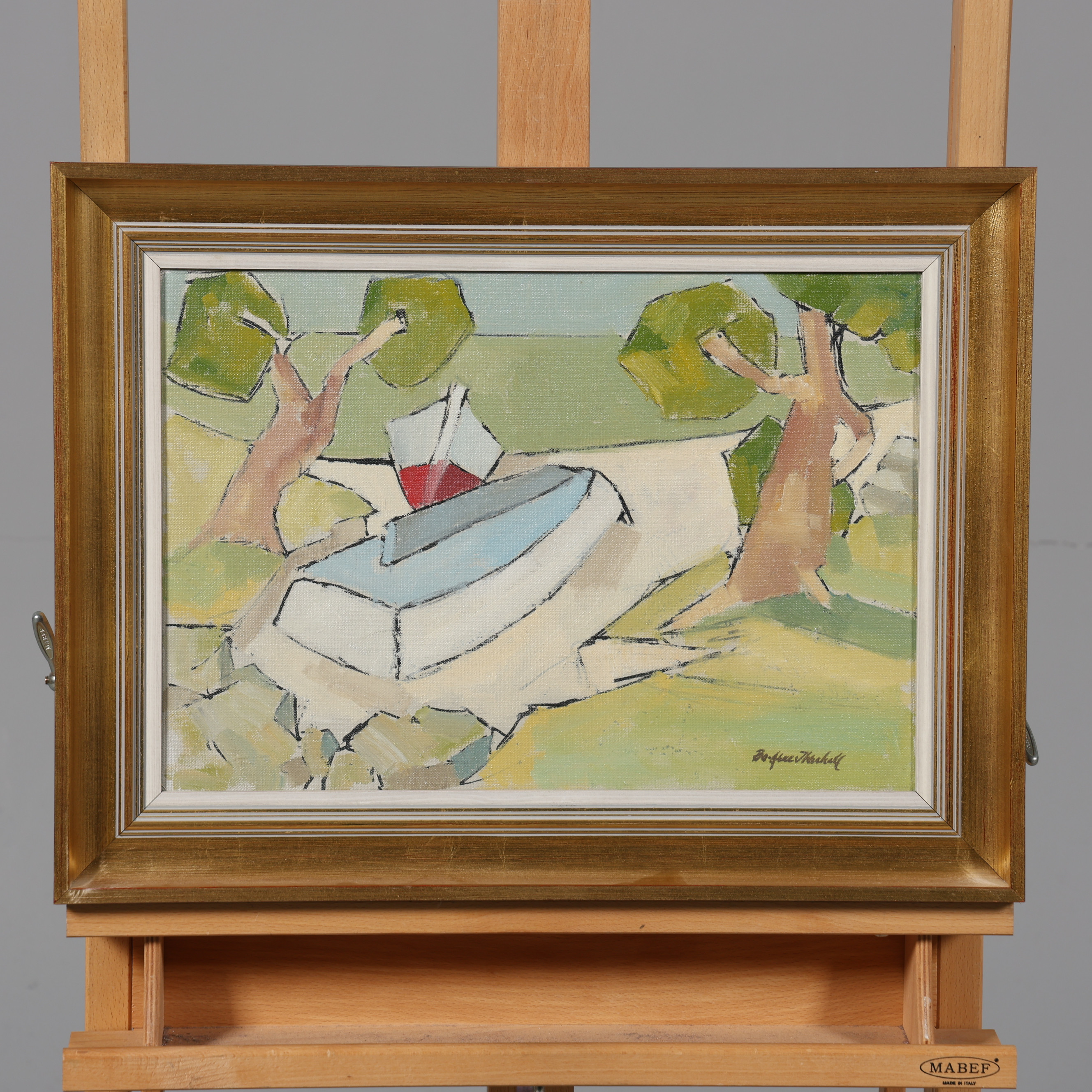 BO-ARNE IREHALL. OLJA PÅ DUK, signerad.