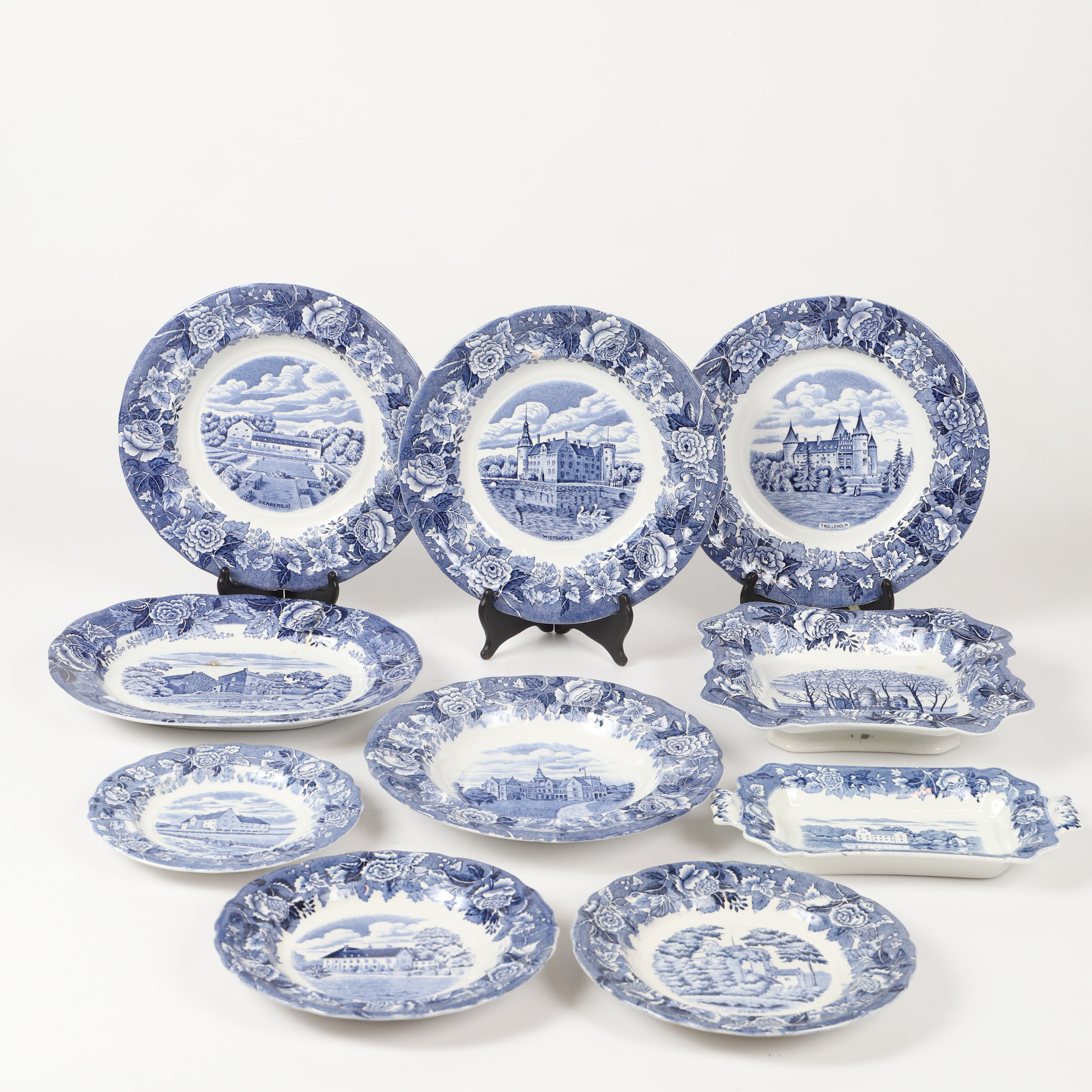 MATSERVIS, 43 delar, "Skåne", porslin, Rörstrand, 1915-1930.