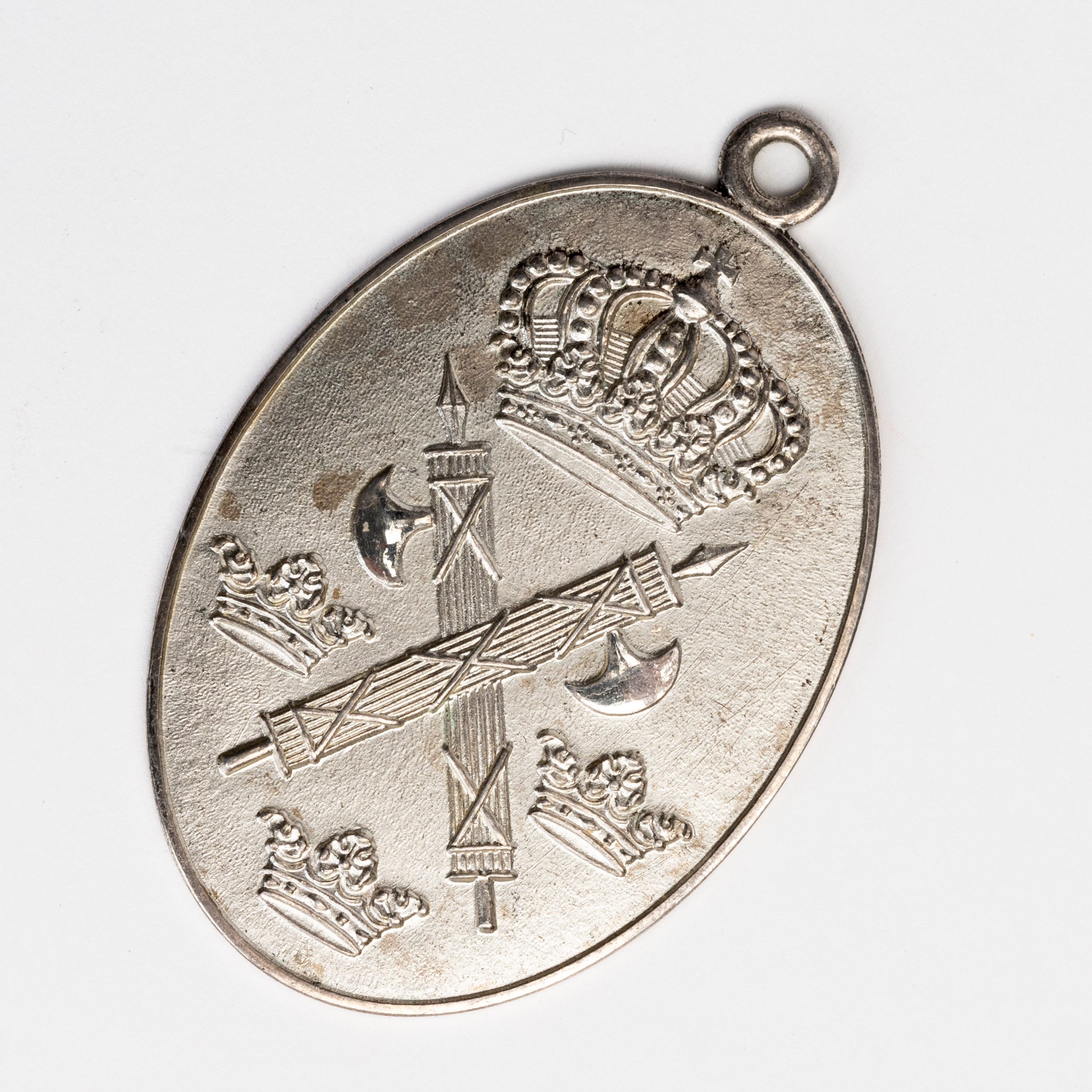 POLISBRICKA, försilvrad metall, Kopparbergs län, 1926-53.