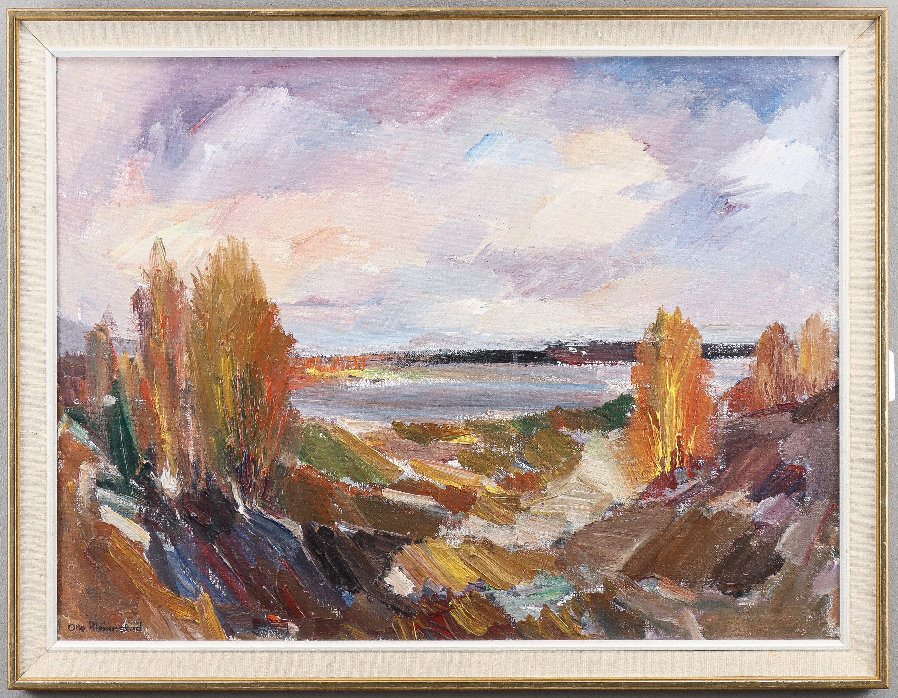 OLLE RHÖNNSTAD. Olja på duk, signerad.