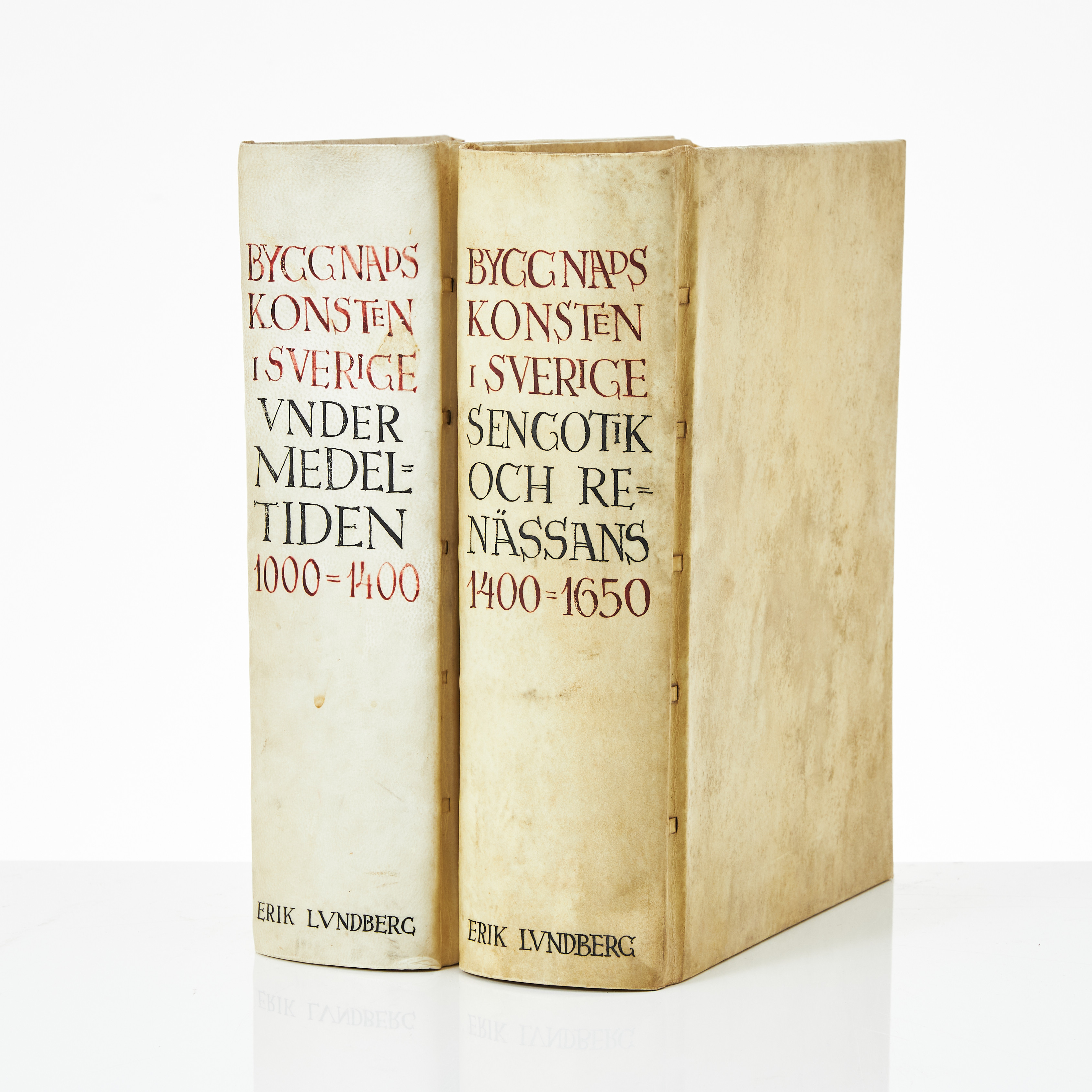ÄLDRE SVENSK ARKITEKTUR, 1000-1650, PROVENIENS CRONSTEDT, 2 volymer.