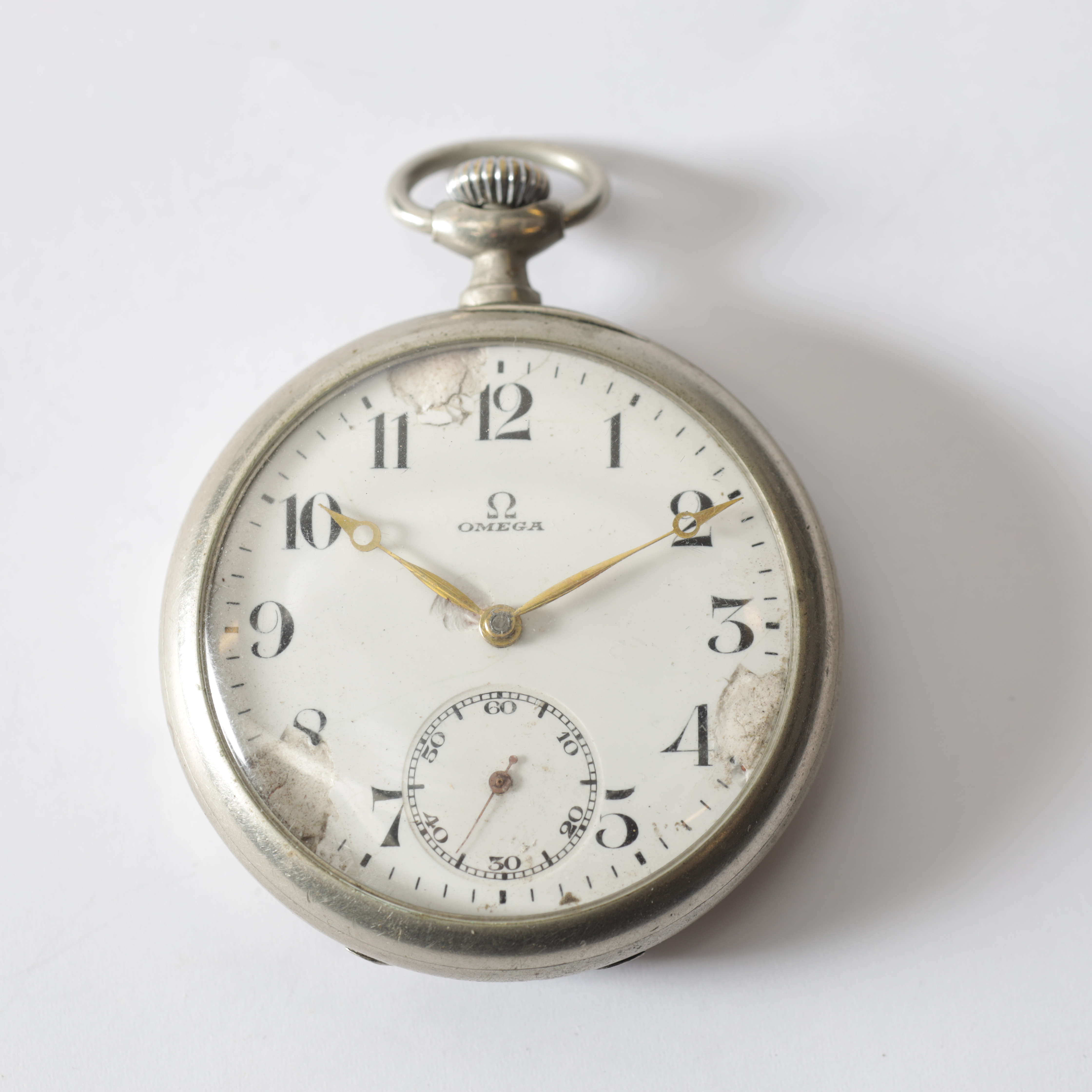 FICKUR, stål, Omega, 1900-talets första hälft.