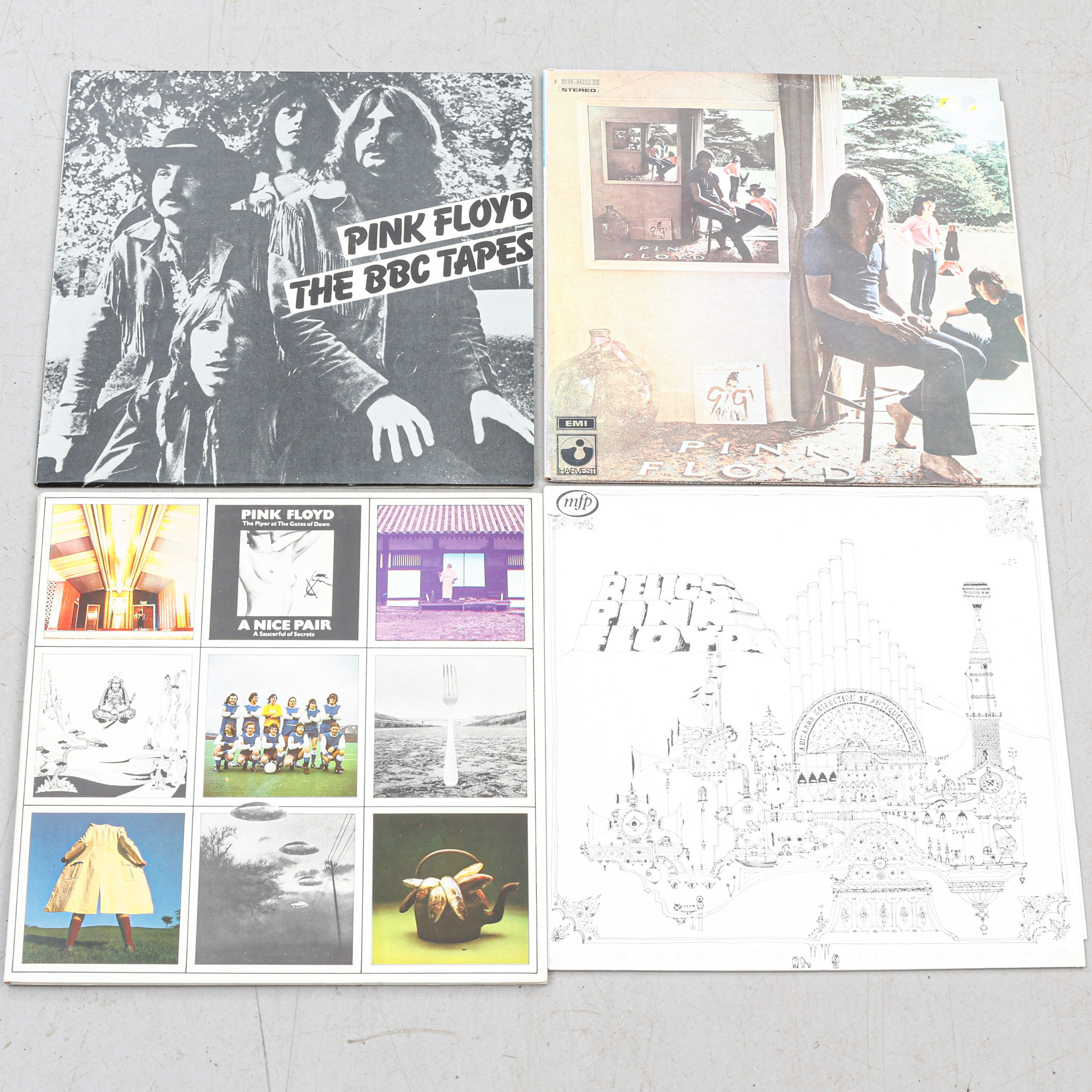 VINYLSKIVOR, 4 stycken, Pink Floyd.