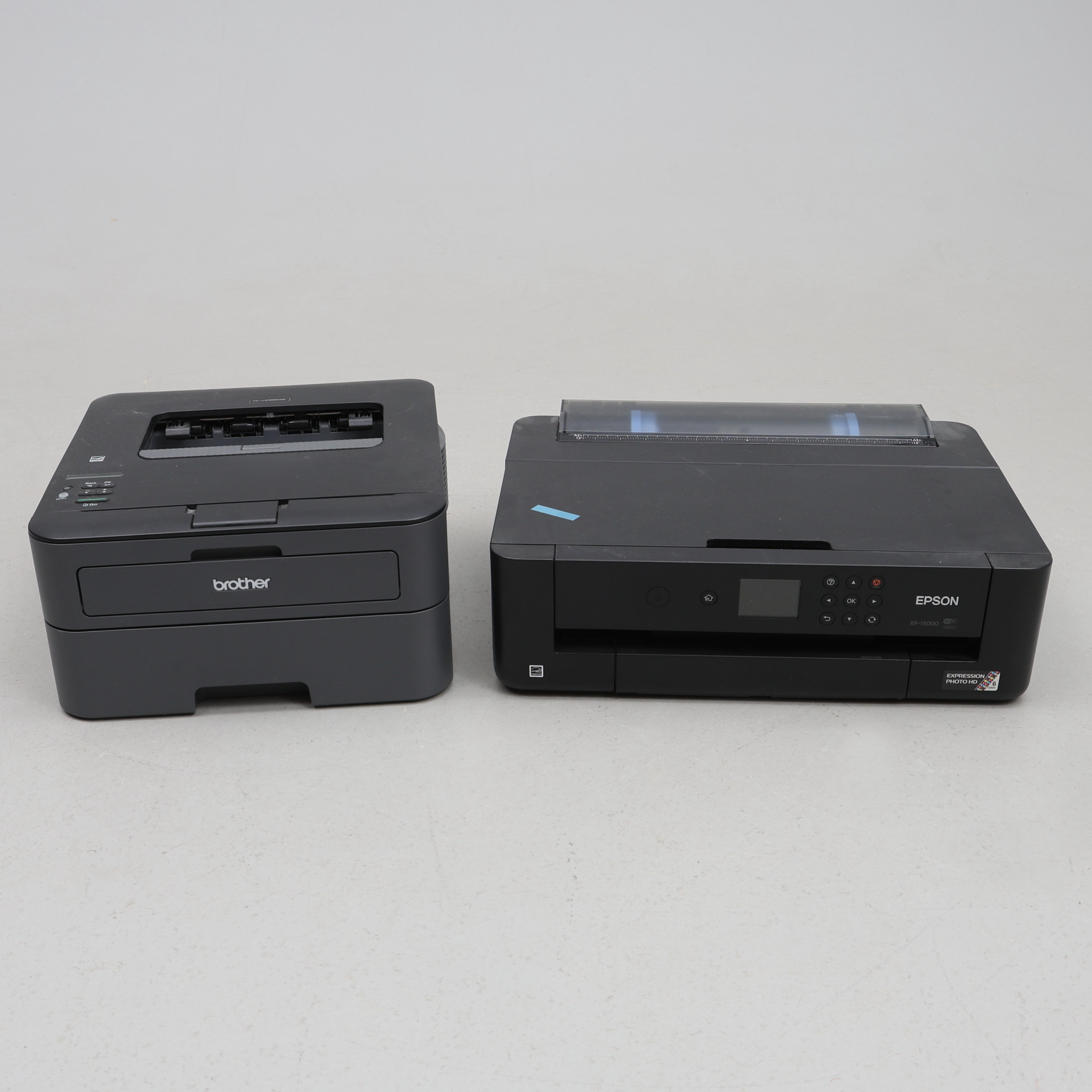 SKRIVARE. 2 st, Epson Expression fotoskrivare, Brother laserskrivare.