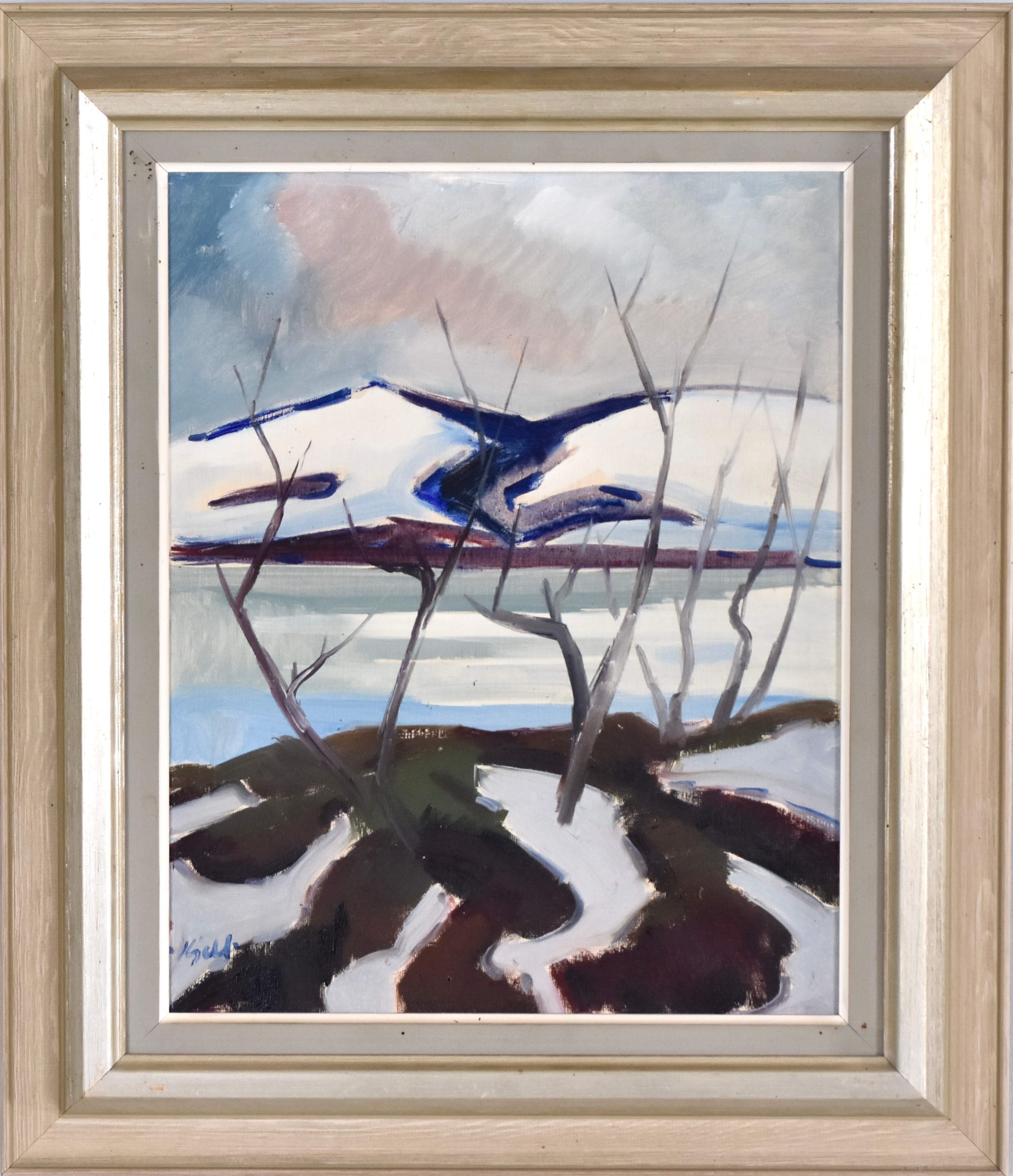 KJELL LEANDER ENGSTRÖM. Olja på duk.