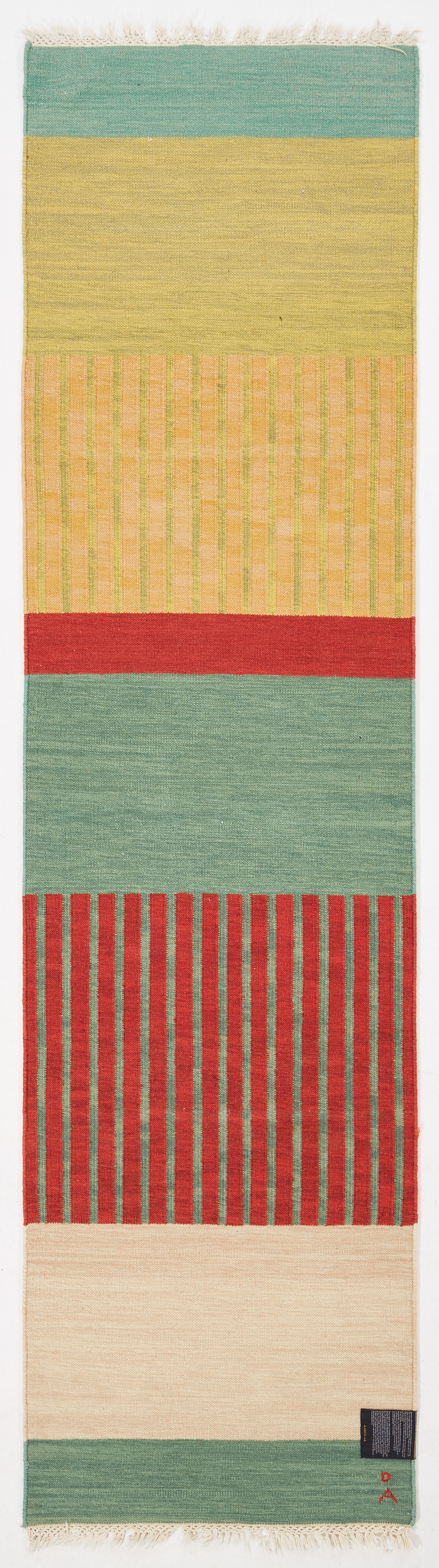 MALIN ÅNGSTRÖM. Gallerimatta, Axeco, ca 248x75 cm, etikettmärkt.