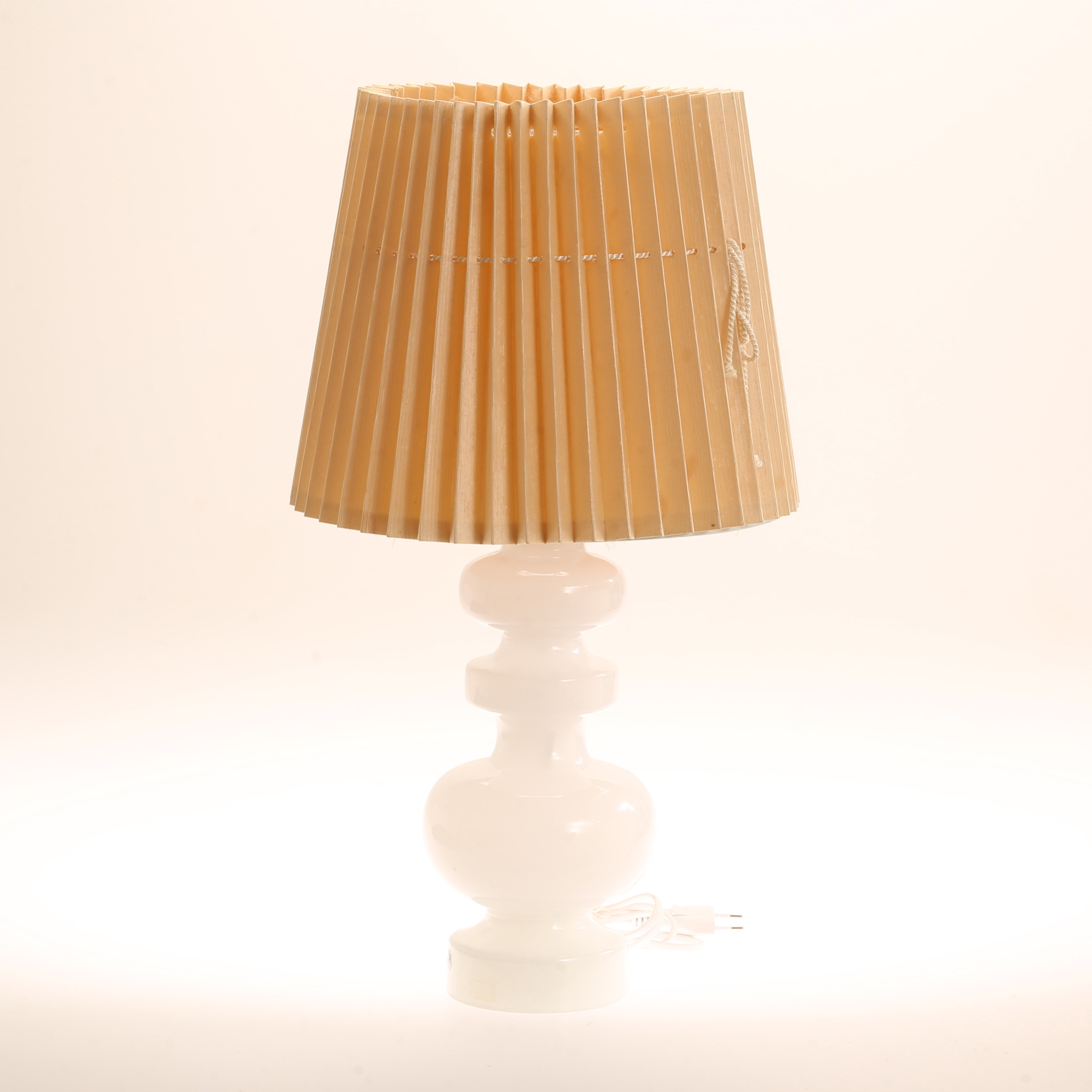 BORDSLAMPA, glas, troligen Gunnar Ander, Lindshammar.