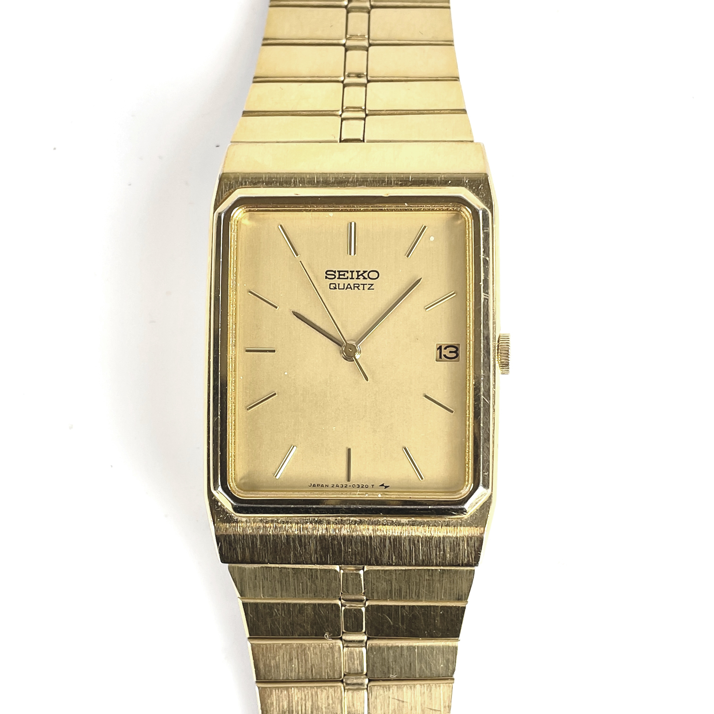 ARMBANDSUR. "Tank", Seiko, stål, quartz, 1980/1990-tal.