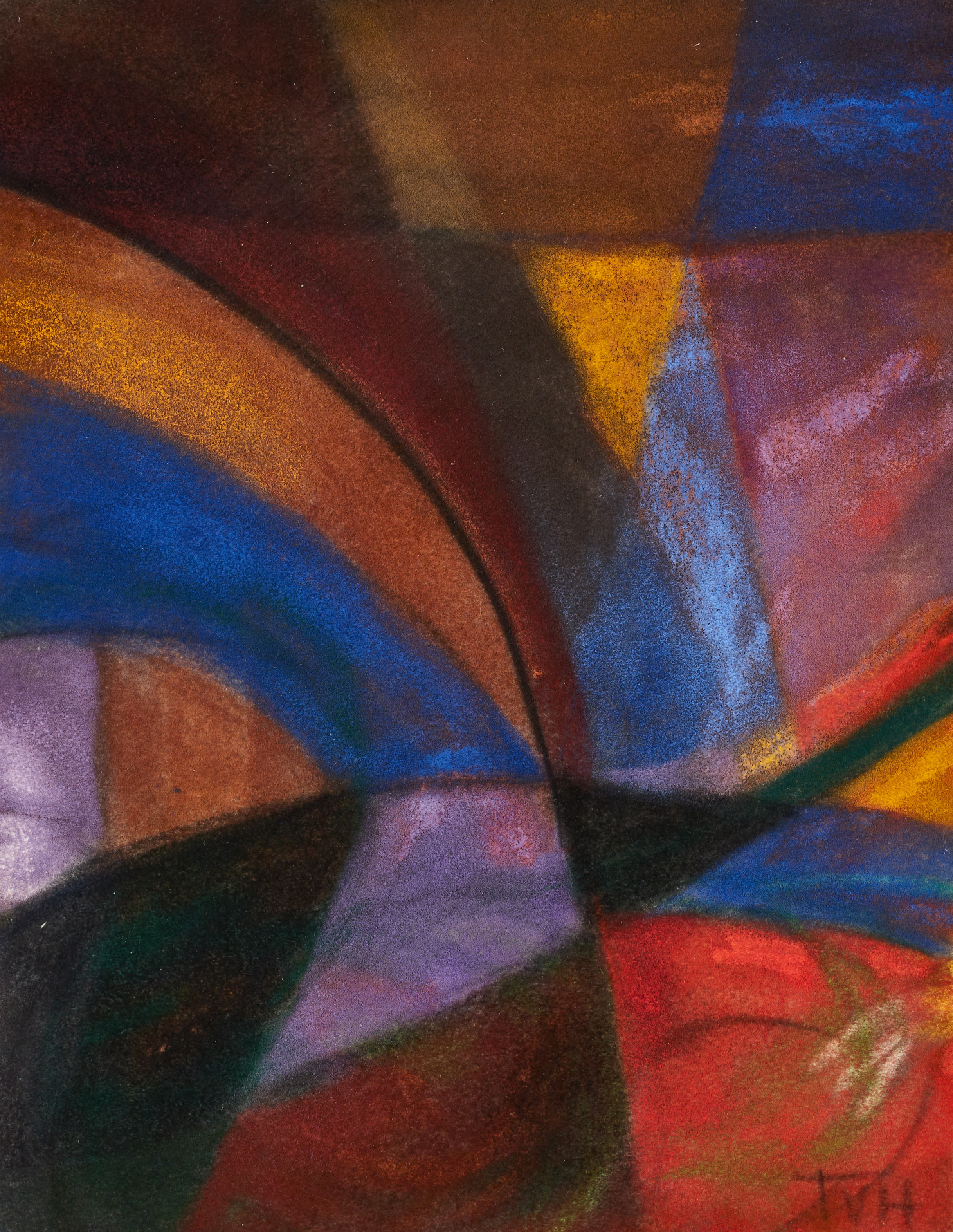 TORA VEGA HOLMSTRÖM (1880-1967). Komposition, monogramsignerad TVH, pastell.