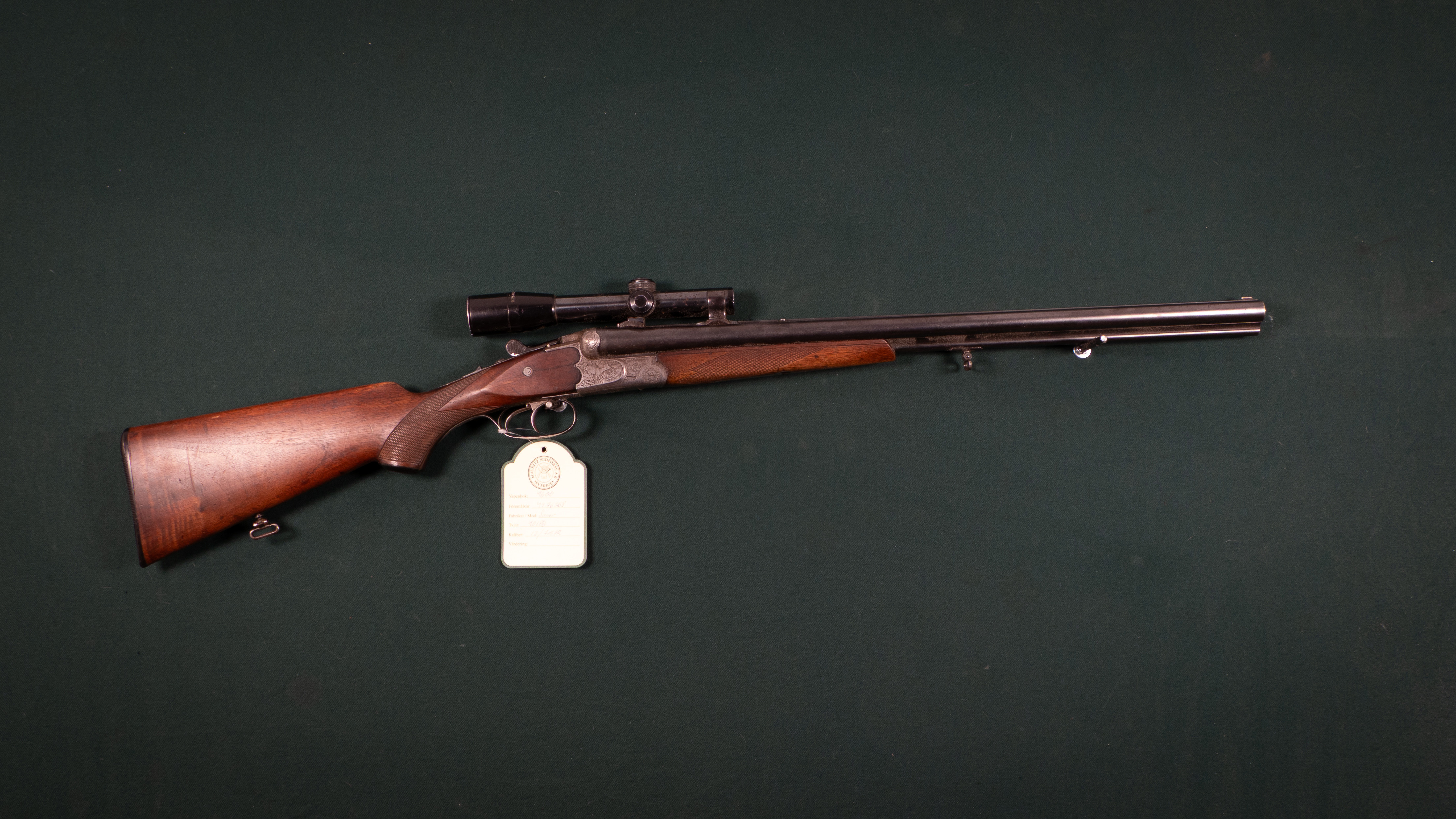 Sauer & Sohn kal. 12/7x57R Tillv.nr. 40188.