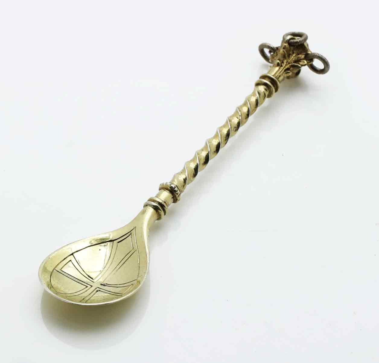 SKED, silver, förgylld, Stockholm, 1897, CG Hallberg.