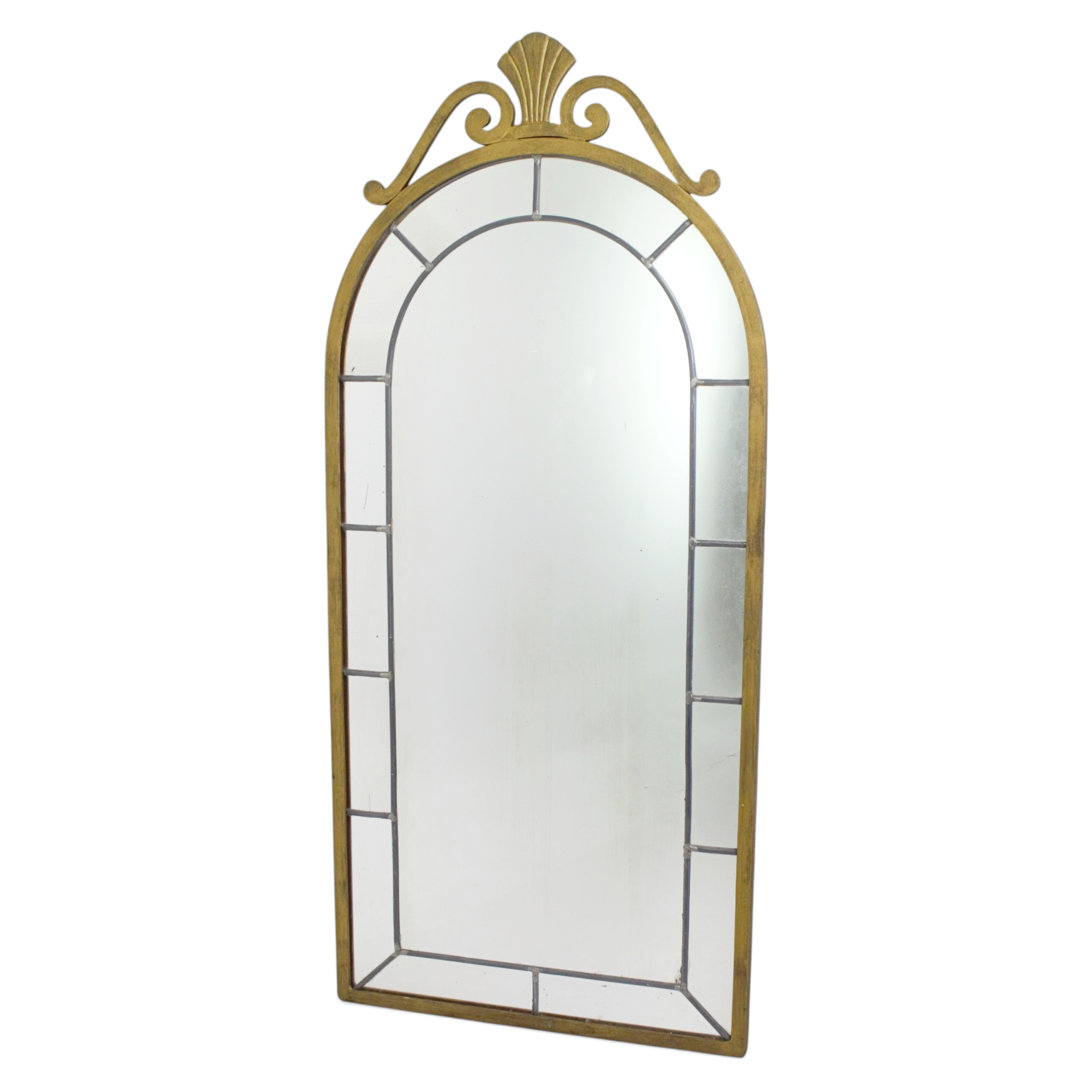 SPEGEL, metall, blyglas, 1900-tal.