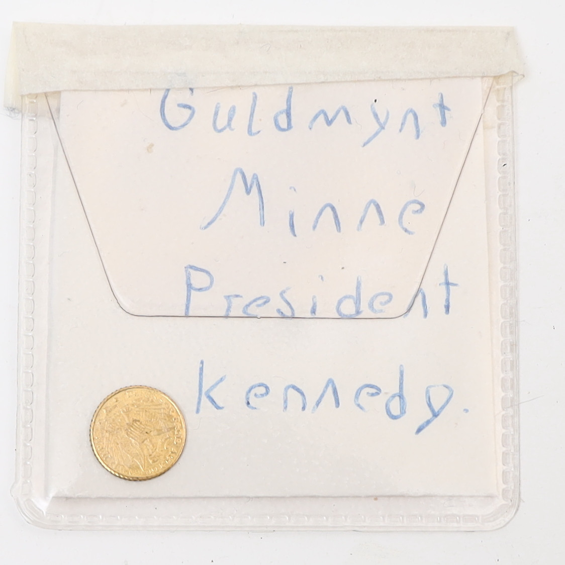 GULDMYNT, Minne President Kennedy.