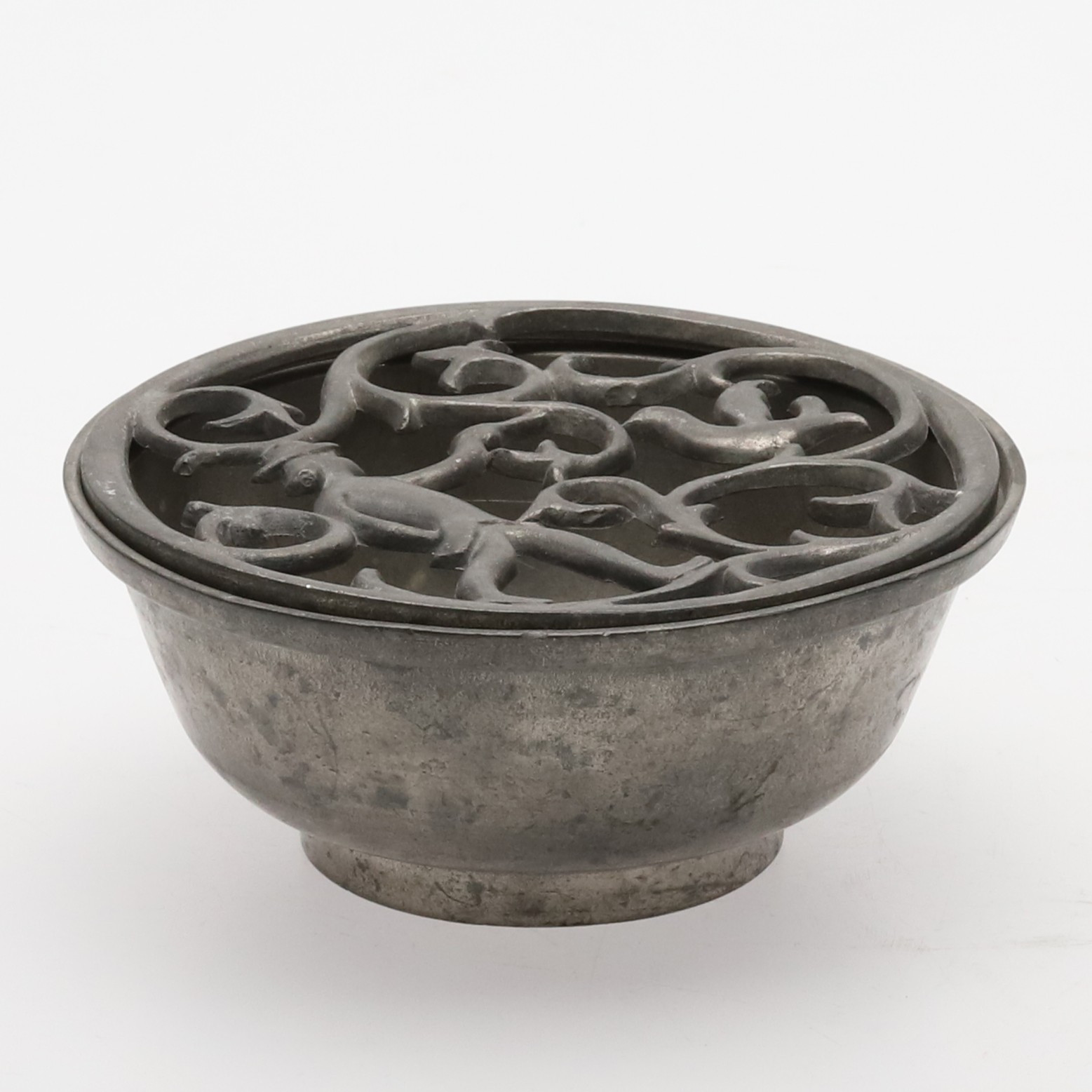 EDVIN OLLERS (1888-1959). ASKKOPP. Tenn, Stockholm -1939.