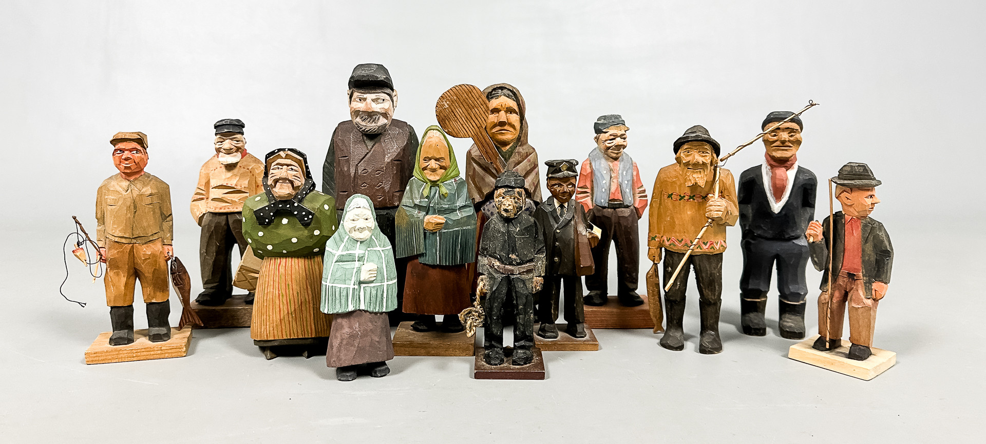 TRÄFIGURER, Parti, 13 st, Bland annat Bernhard Ljunggren.